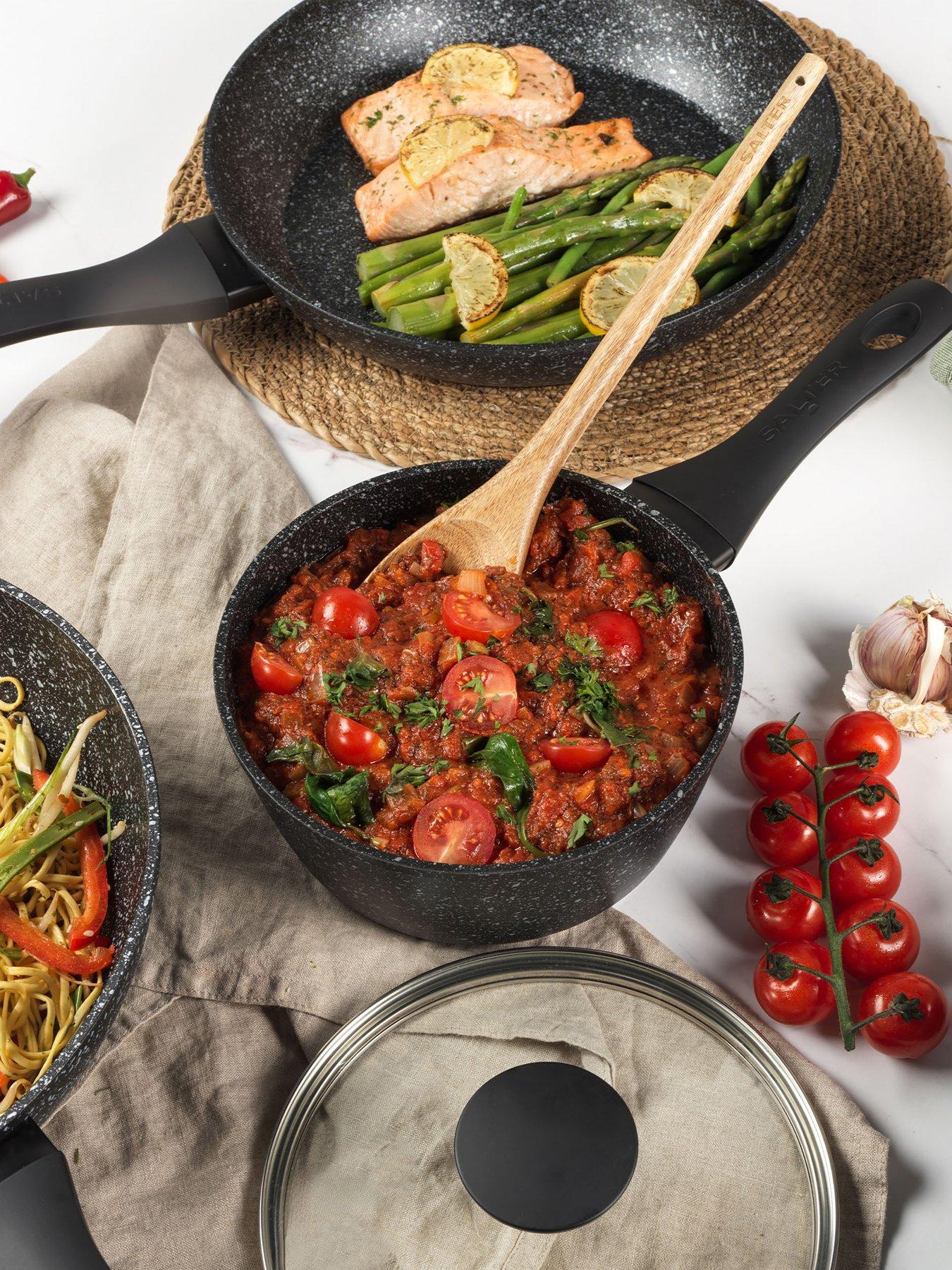 Image 3 of 6 of Salter Salter Megastone 3pc Pan Set - Silver