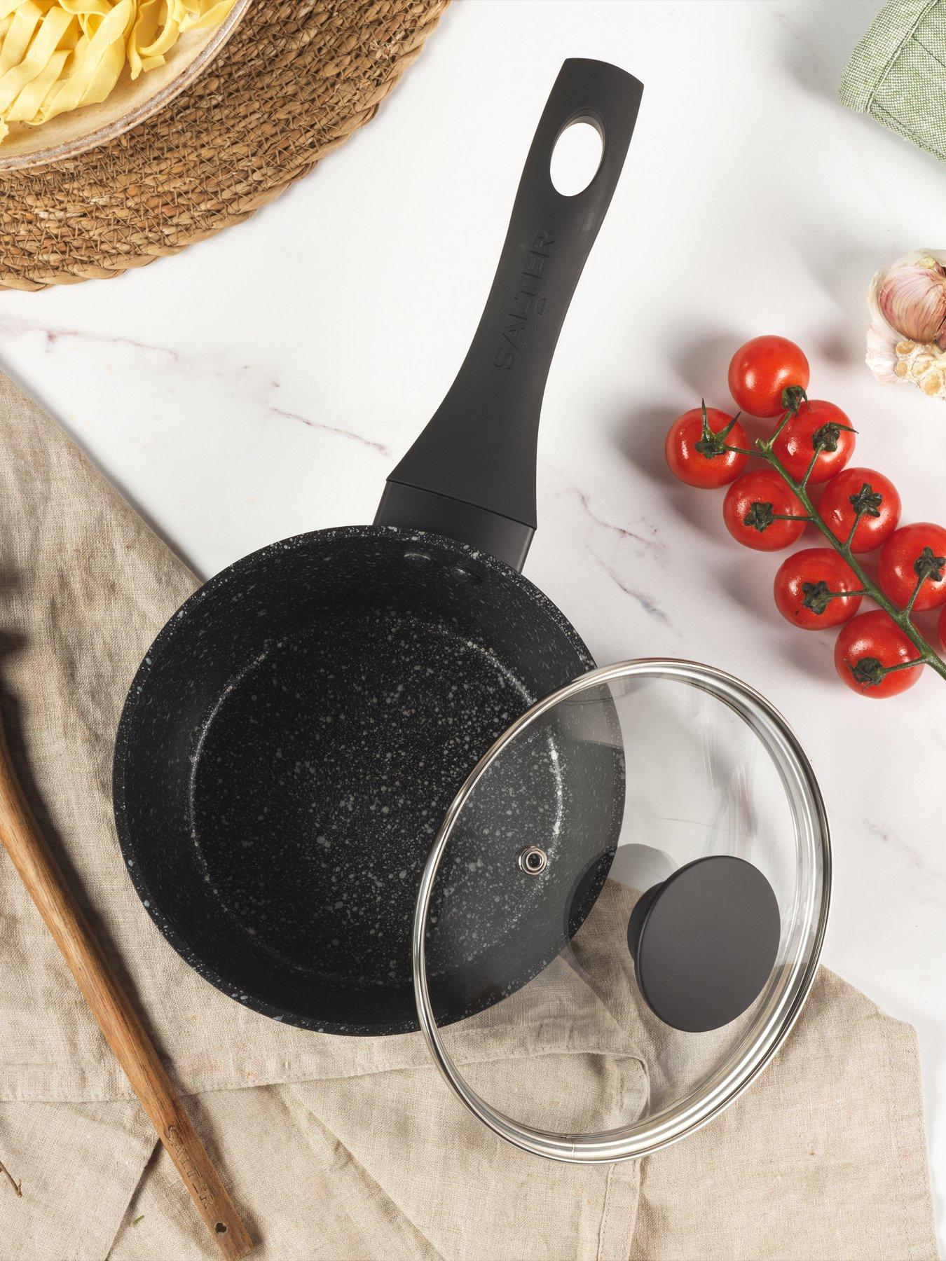 Image 4 of 6 of Salter Salter Megastone 3pc Pan Set - Silver