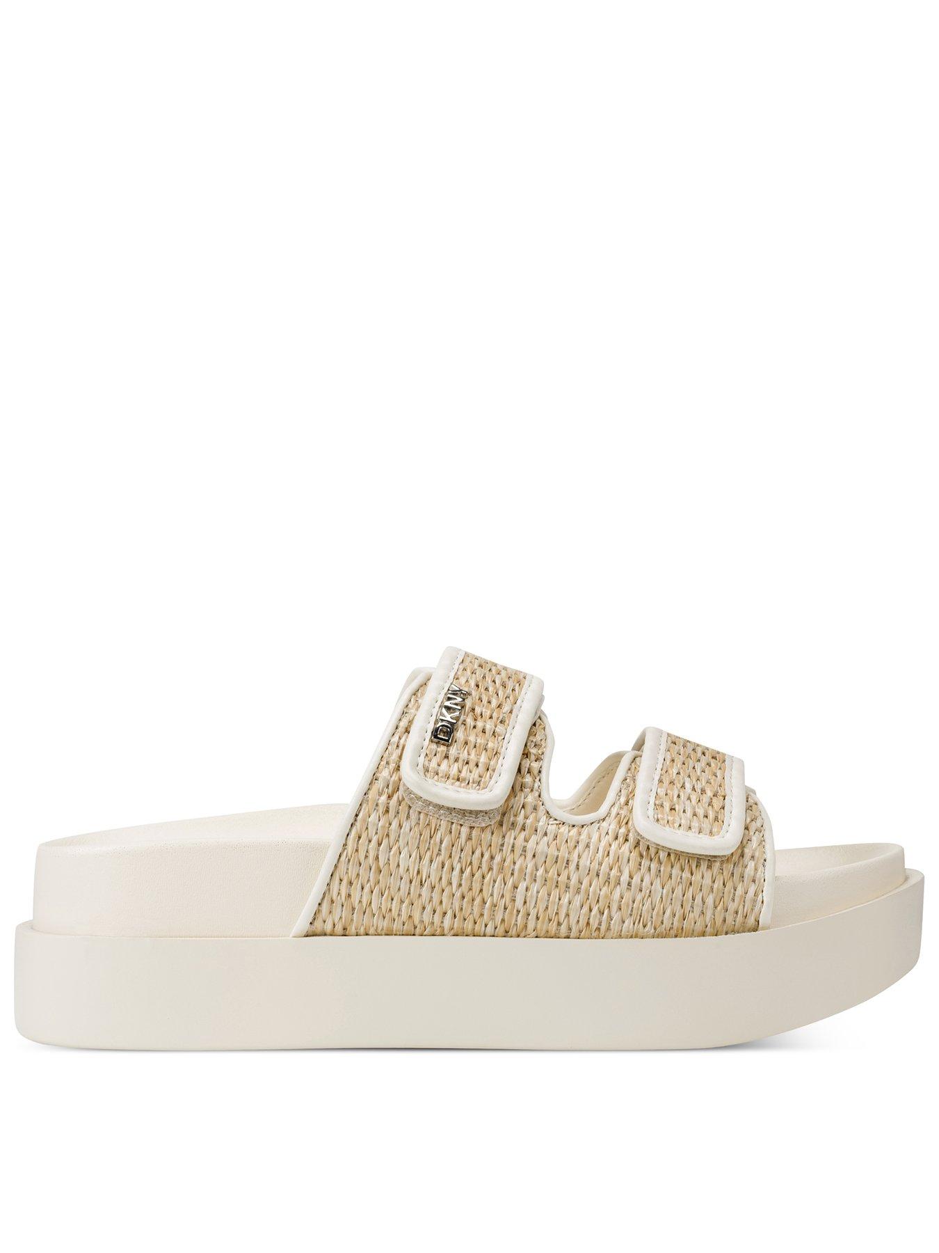 DKNY Piper Platform Sandal 30mm - Beige