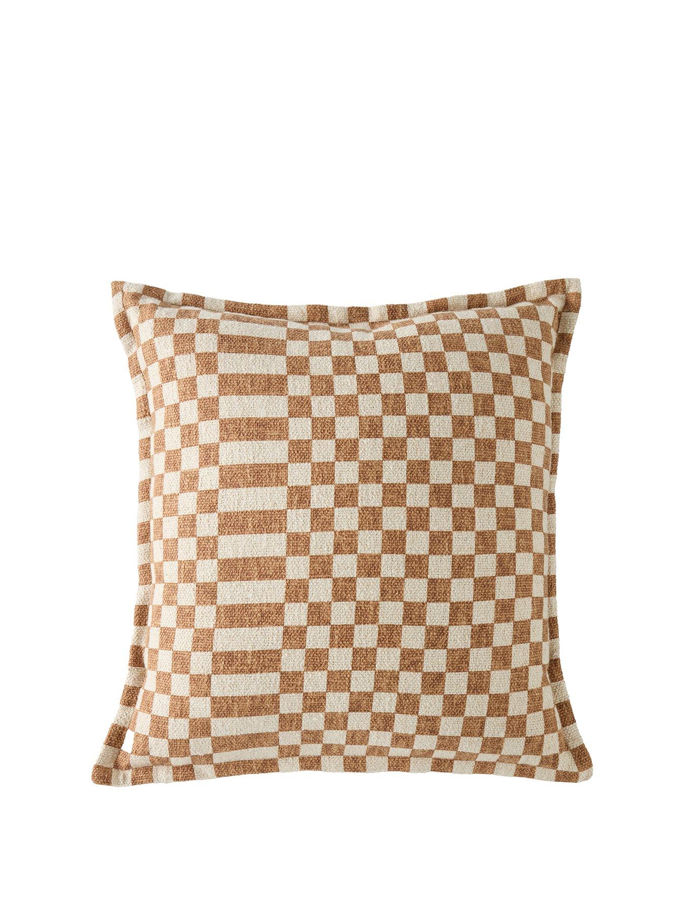 Image 2 of 7 of The Very Collection Revive Checker Cushion