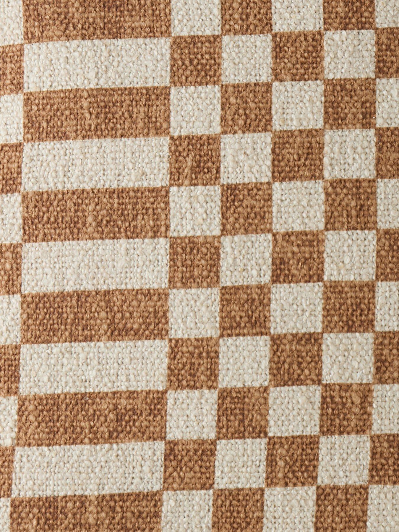 Image 4 of 7 of The Very Collection Revive Checker Cushion