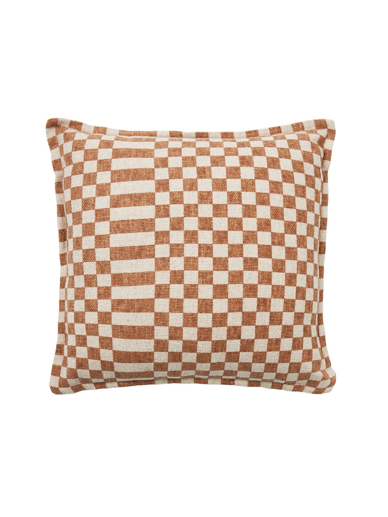 Image 6 of 7 of The Very Collection Revive Checker Cushion