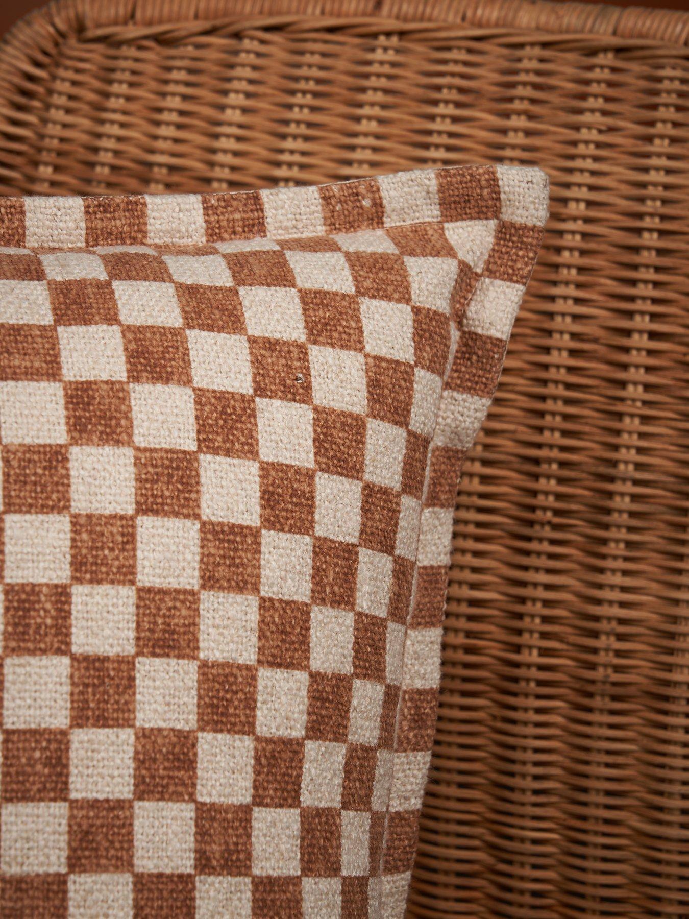 Image 7 of 7 of The Very Collection Revive Checker Cushion