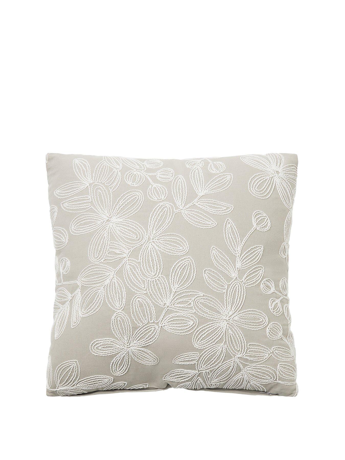 stillFront image of the-very-collection-spring-garden-embroidered-cushion