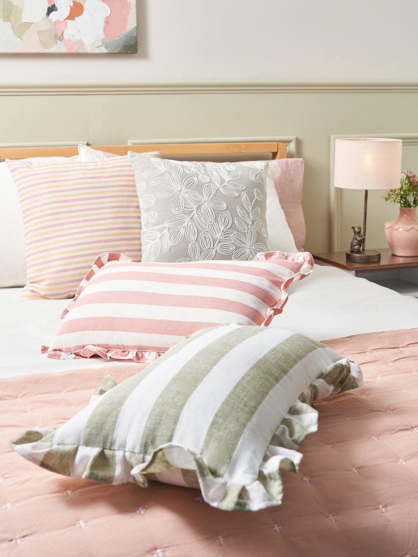  image of the-very-collection-spring-garden-embroidered-cushion