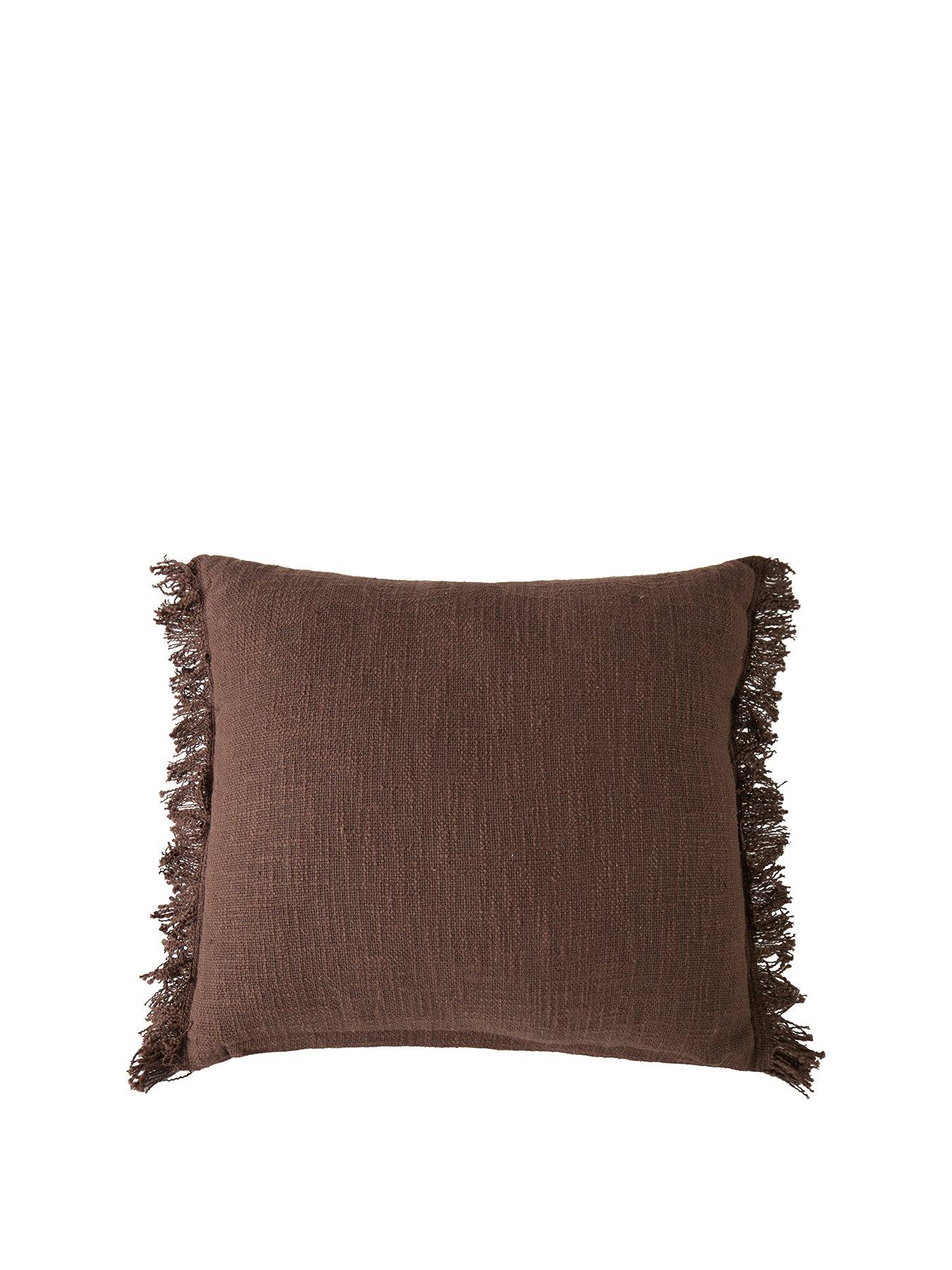 Image 2 of 7 of The Very Collection Zen Textured Cushion With Fringe