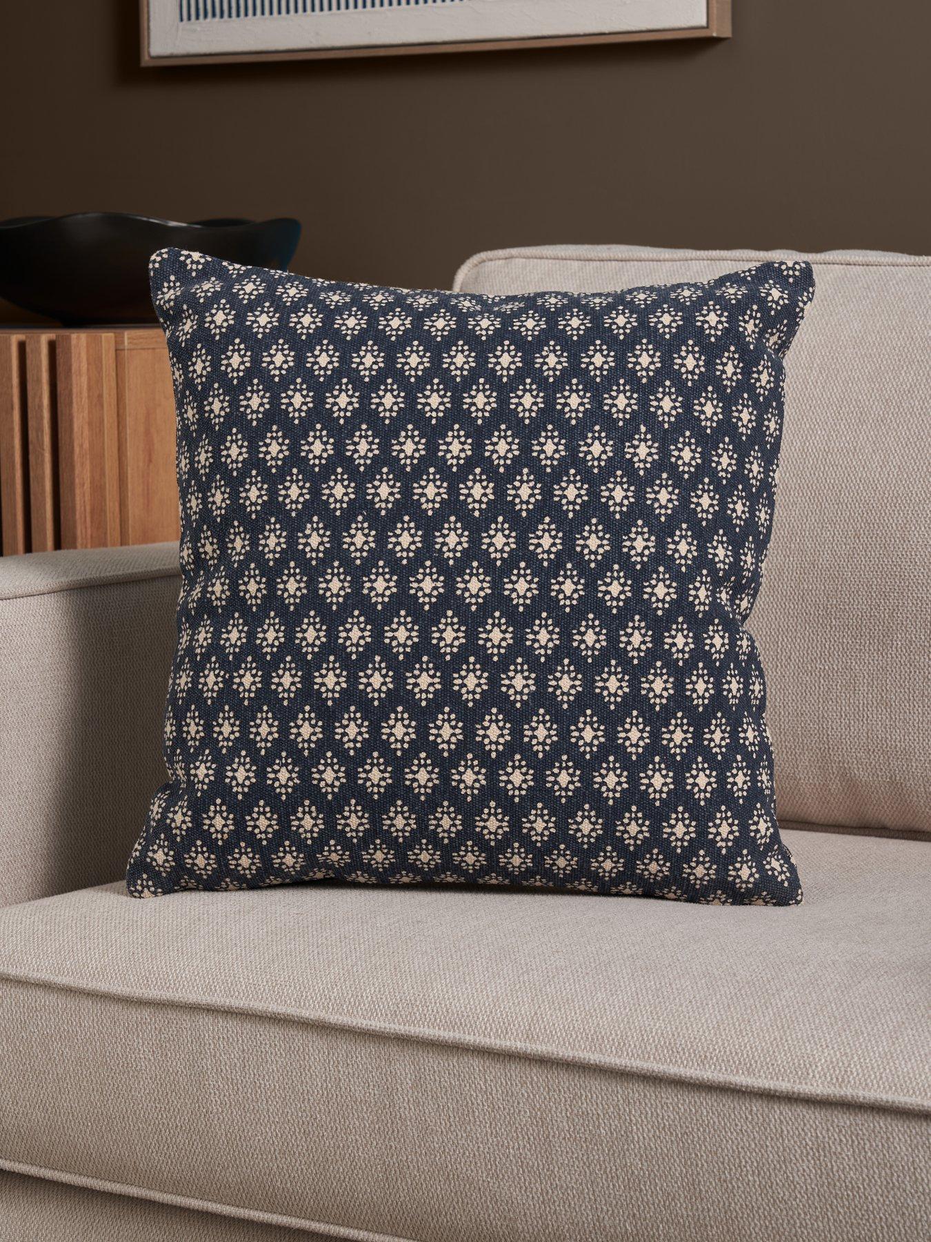 Image 1 of 5 of The Very Collection Zen Block Print Cushion