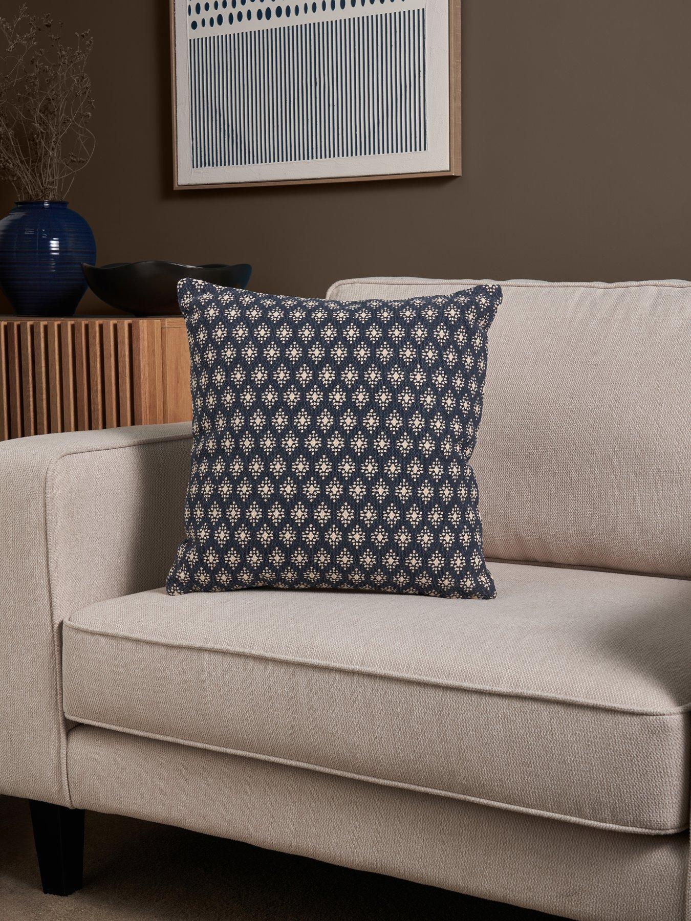 Image 3 of 5 of The Very Collection Zen Block Print Cushion