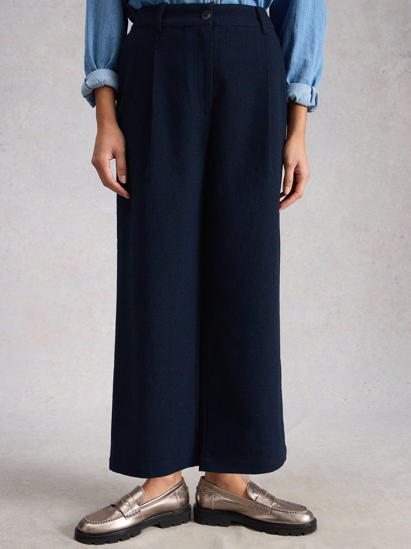 White Stuff Belle Tweedy Wide Leg Crop