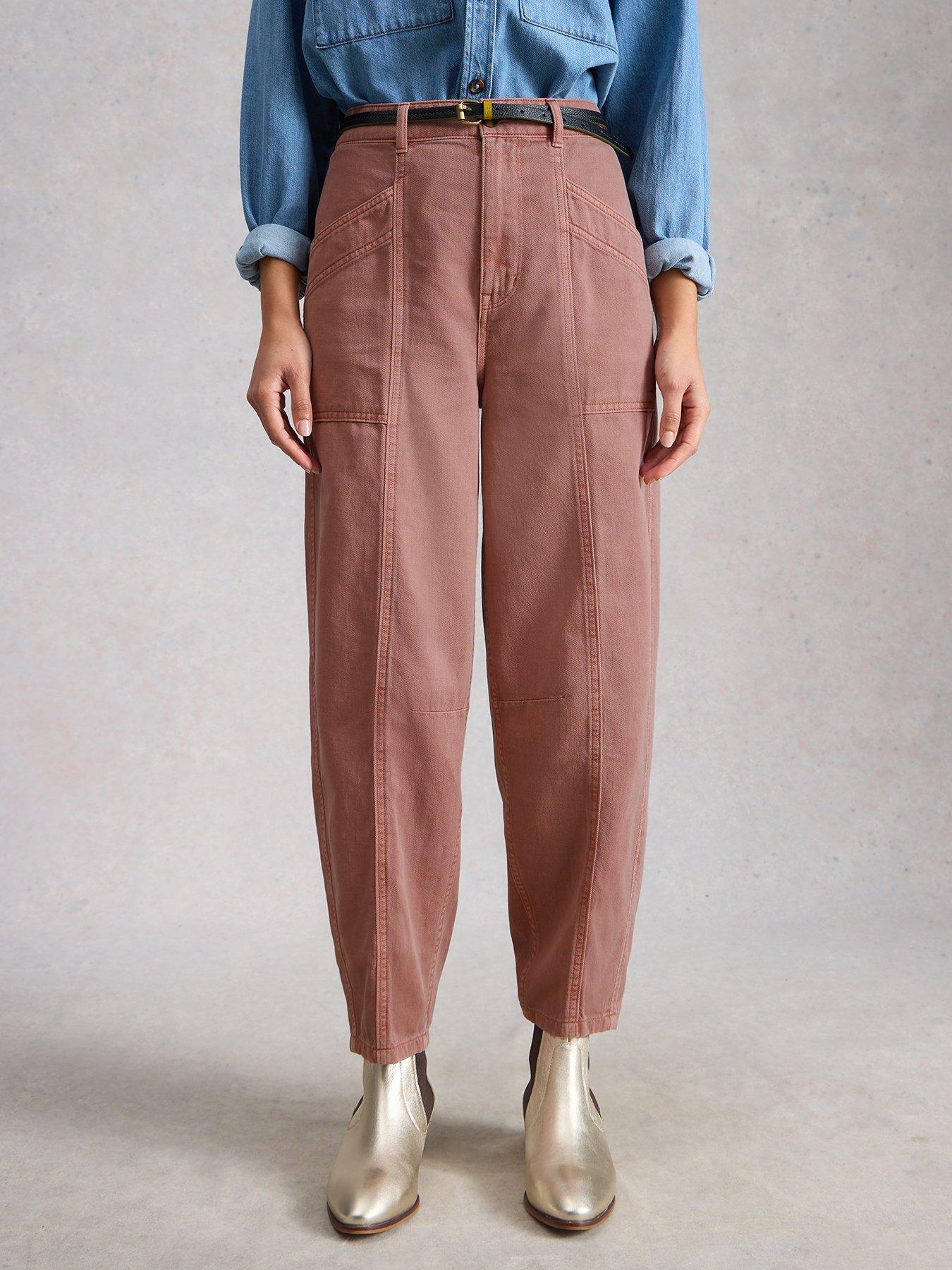 front image of white-stuff-aubrey-barrel-trouser-pink