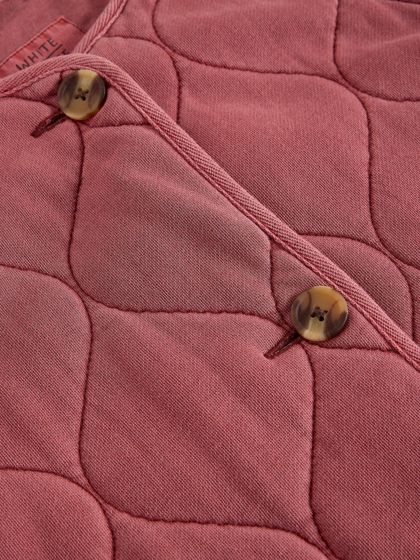 Image 6 of 6 of White Stuff Anya Jersey Quilted Jacket - Pink
