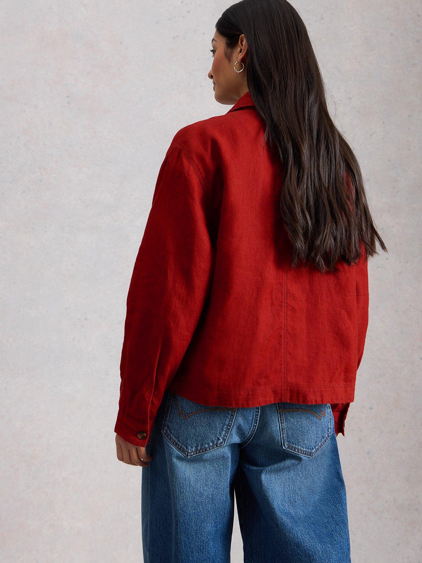 stillFront image of white-stuff-isabel-linen-jacket-red