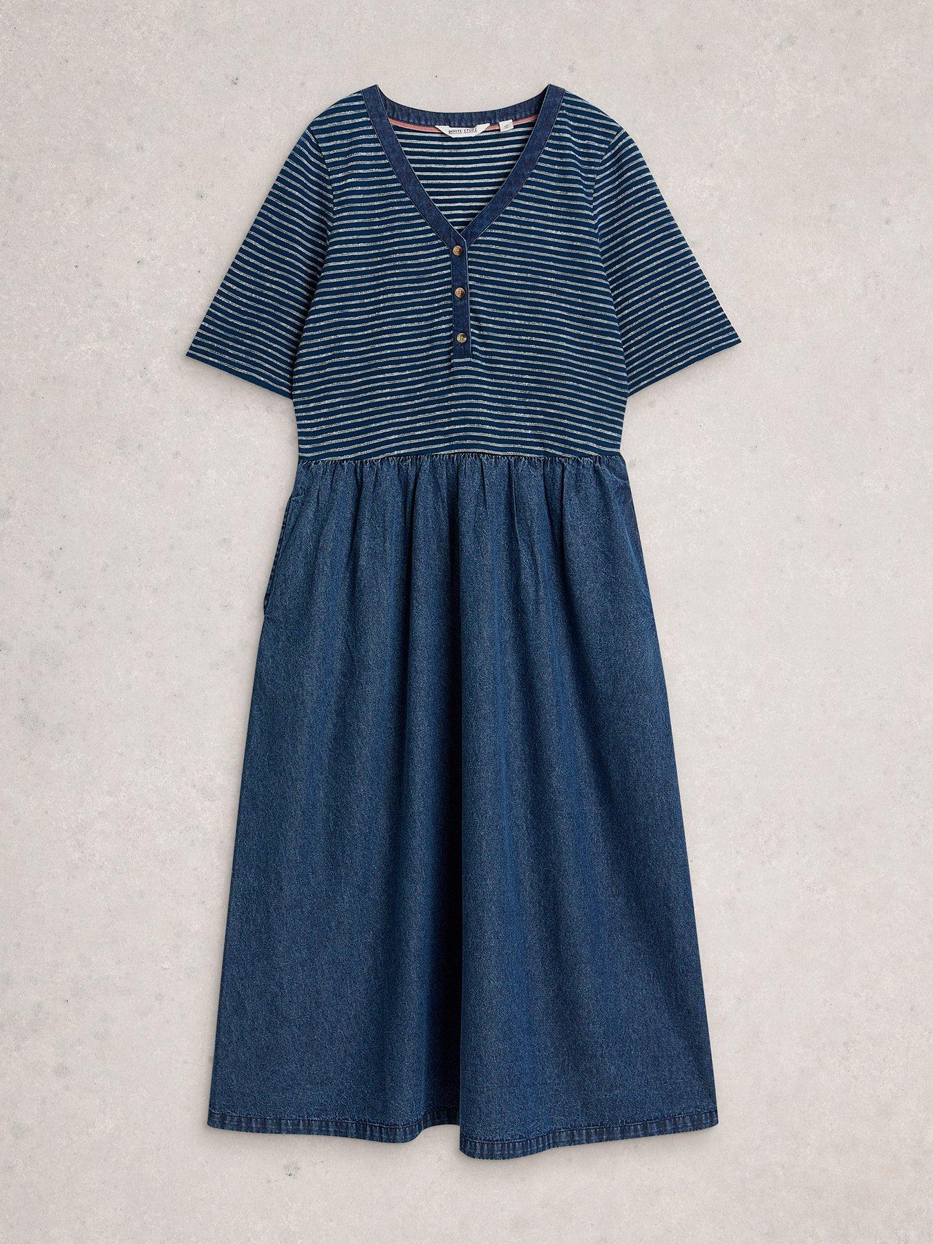  image of white-stuff-shay-jersey-mix-dress-blue