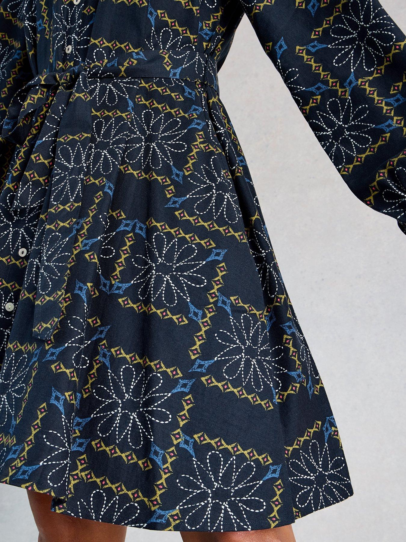  image of white-stuff-monique-swing-dress-blue