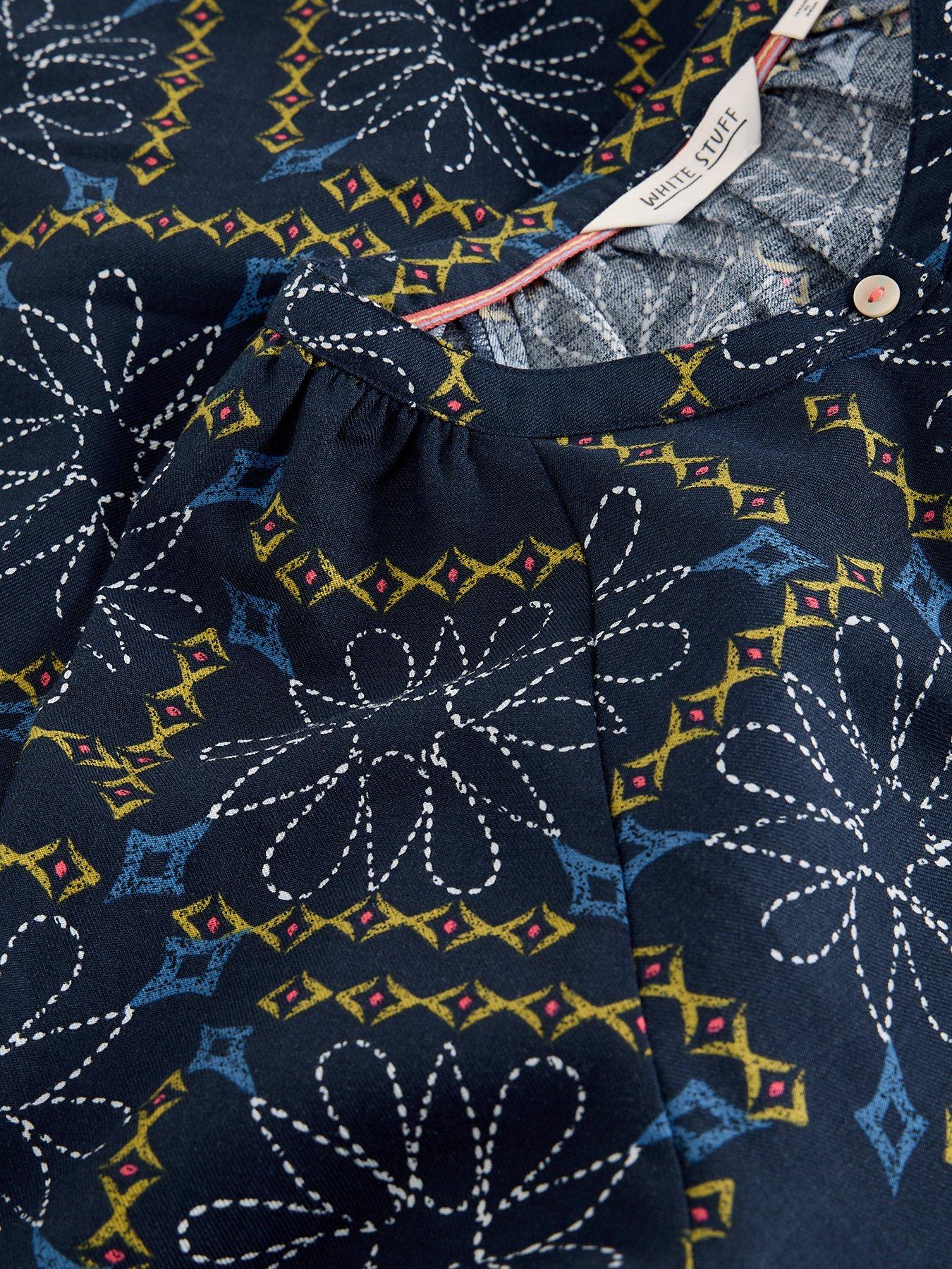  image of white-stuff-monique-swing-dress-blue