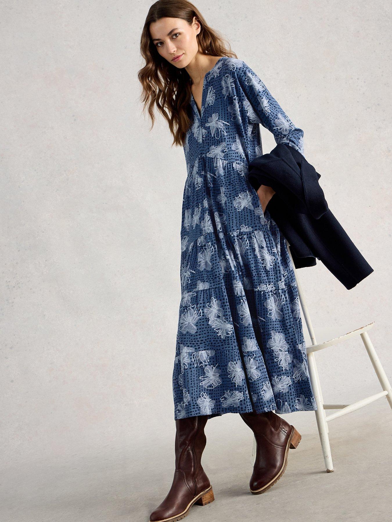  image of white-stuff-tabitha-jersey-dress-blue