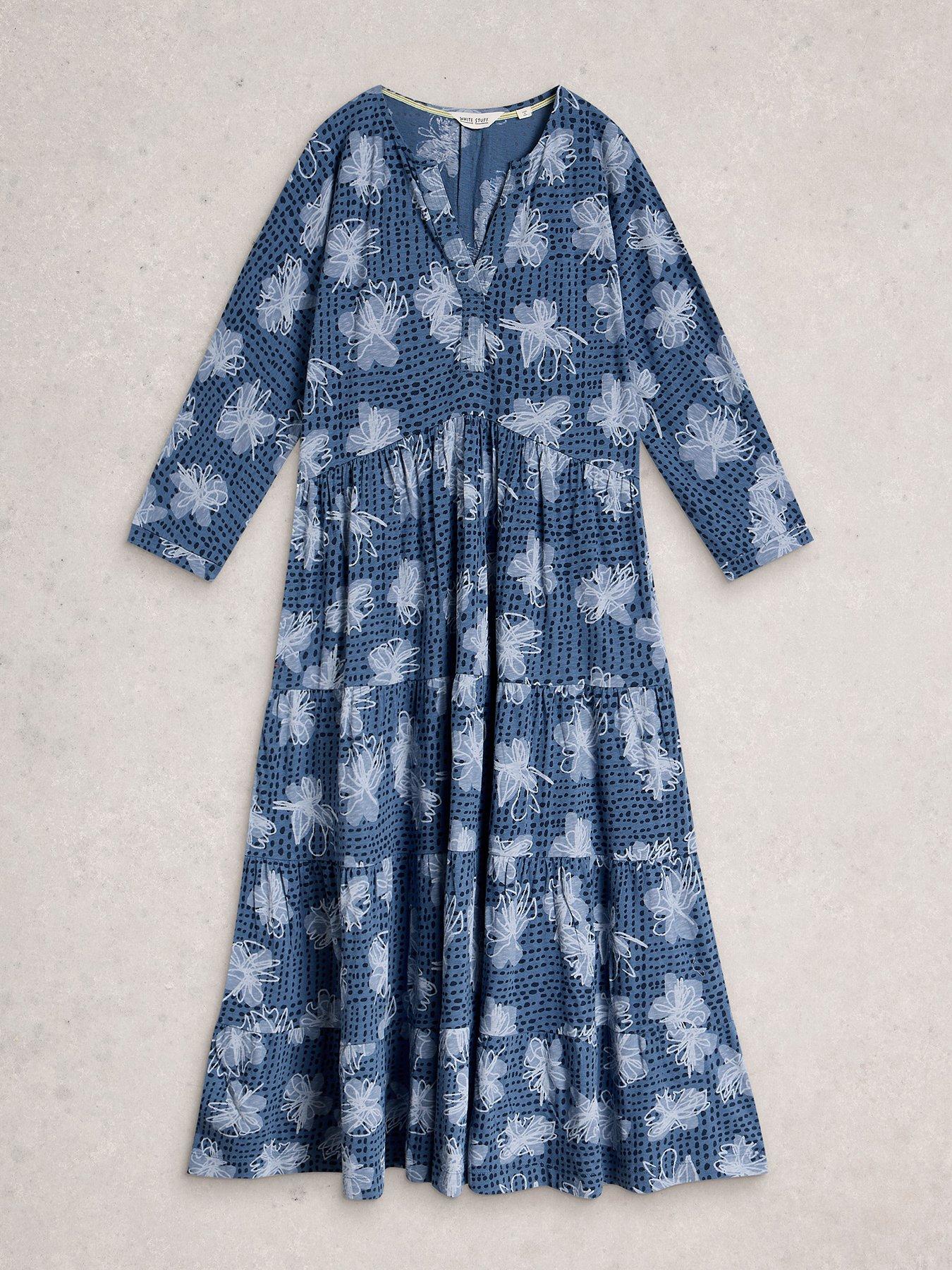  image of white-stuff-tabitha-jersey-dress-blue