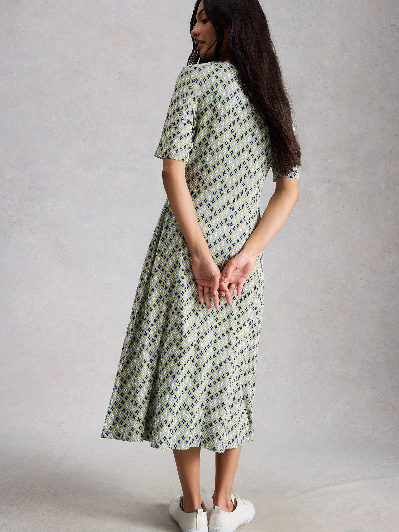  image of white-stuff-madeline-jersey-dress-green