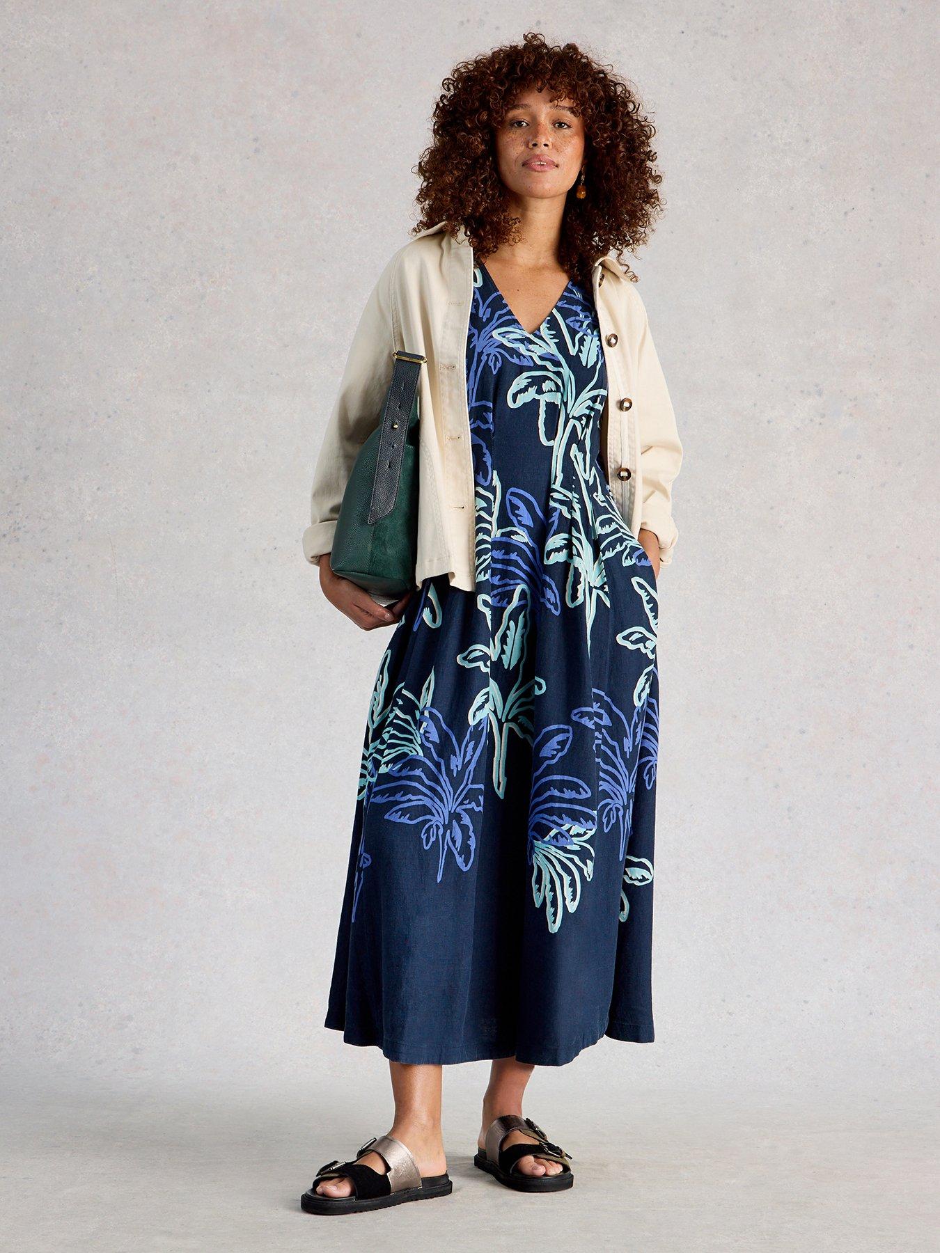 Image 1 of 6 of White Stuff Kate Linen Blend Dress