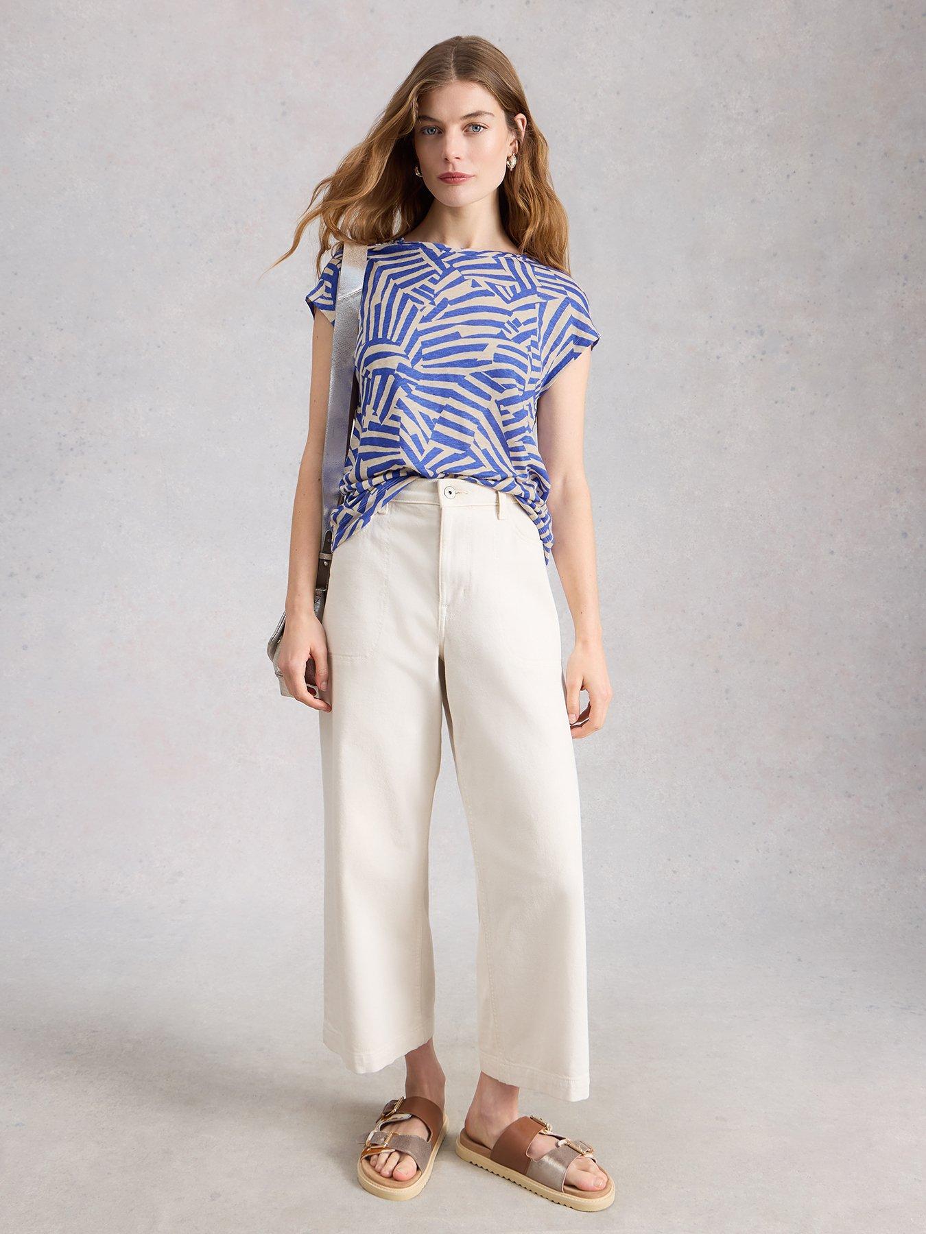  image of white-stuff-rowan-linen-tee