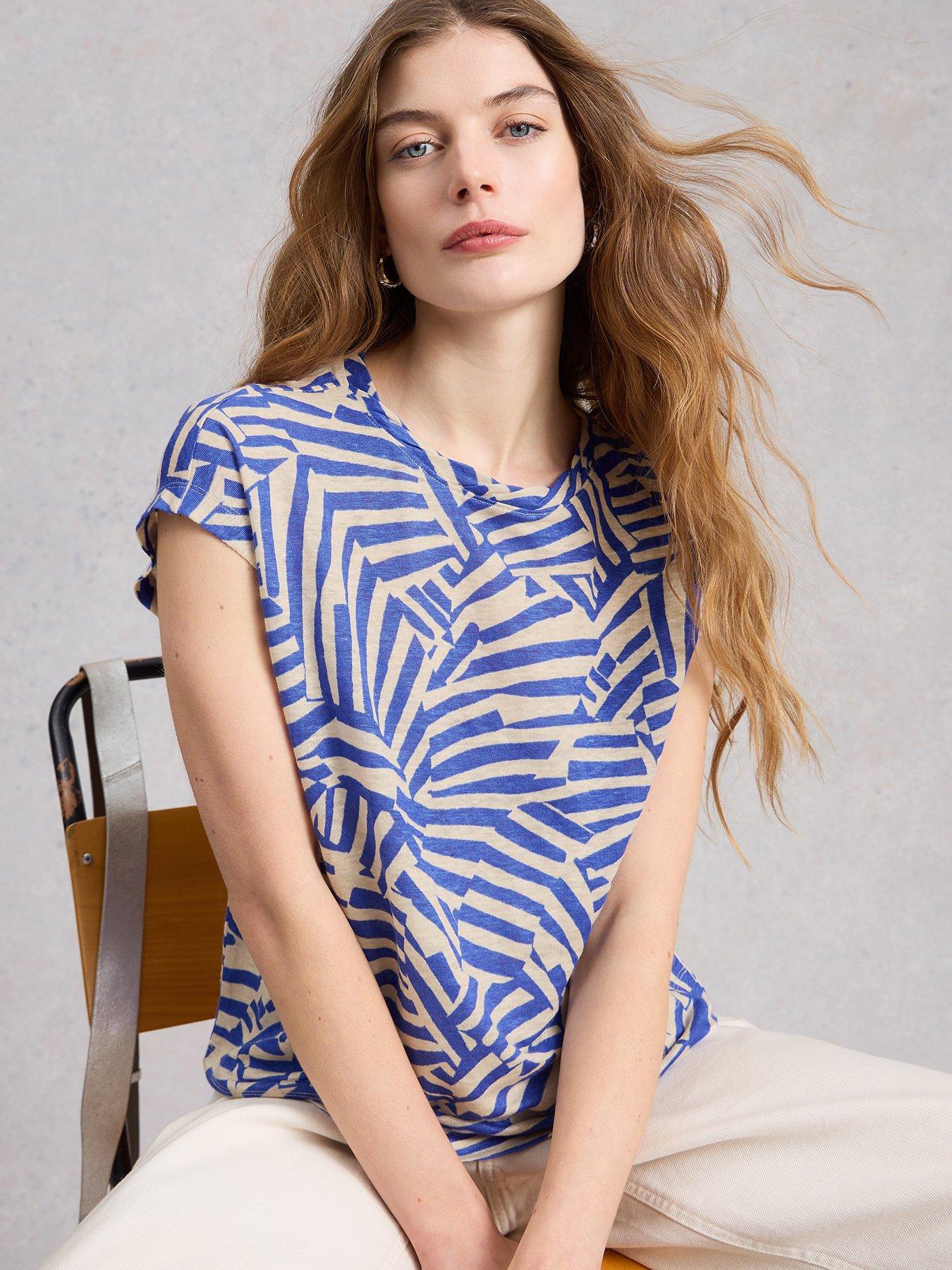  image of white-stuff-rowan-linen-tee