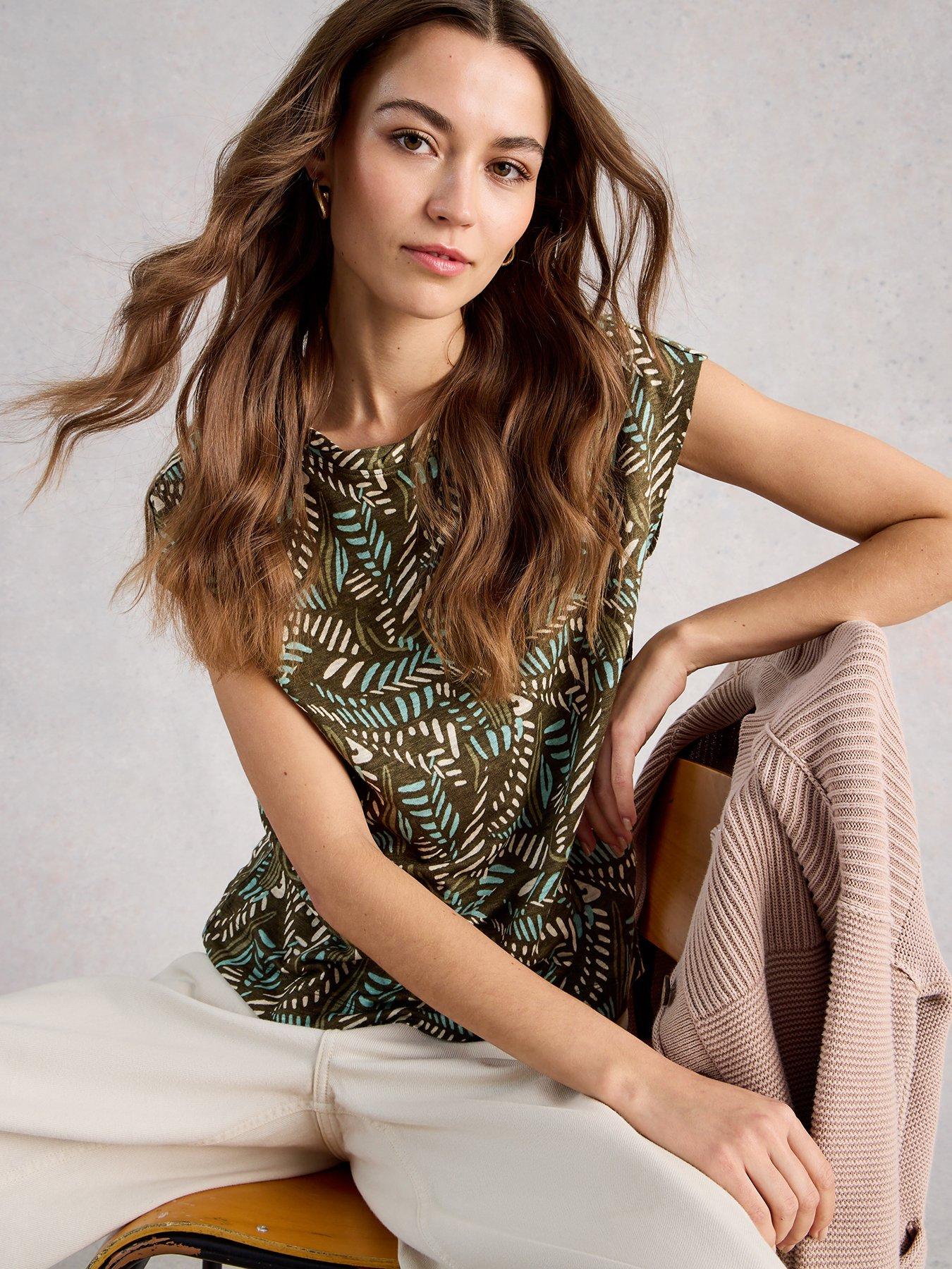 Image 4 of 6 of White Stuff Rowan Linen Tee