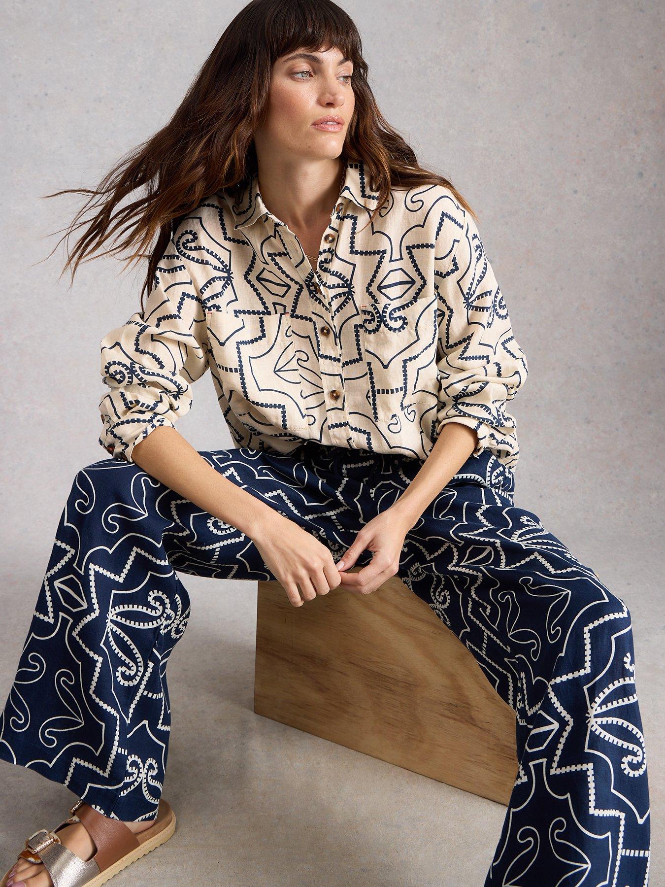  image of white-stuff-lydia-linen-shirt-white