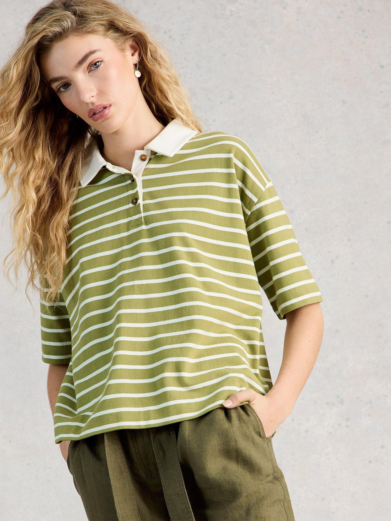 White Stuff Ruby Rugby Top - Green