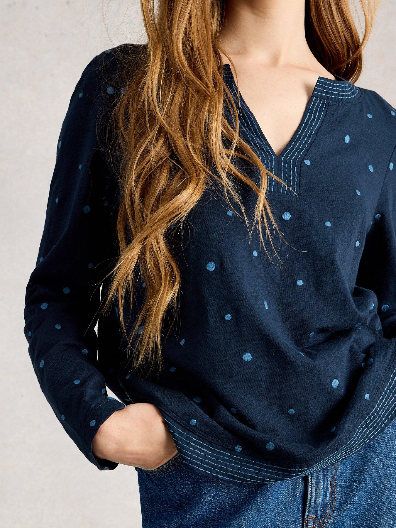 image of white-stuff-weaver-ls-notch-emb-tee