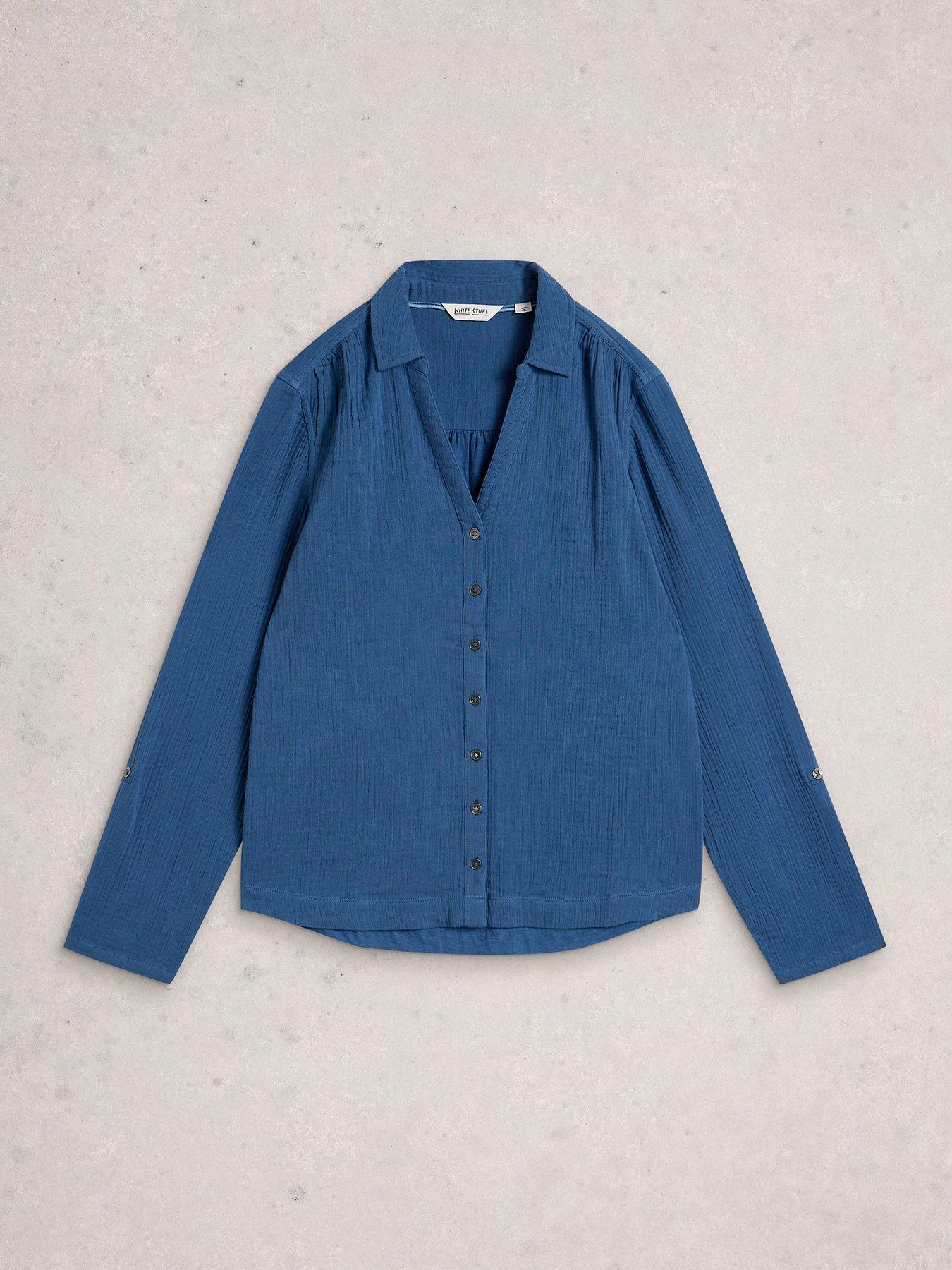  image of white-stuff-annie-double-cloth-shirt