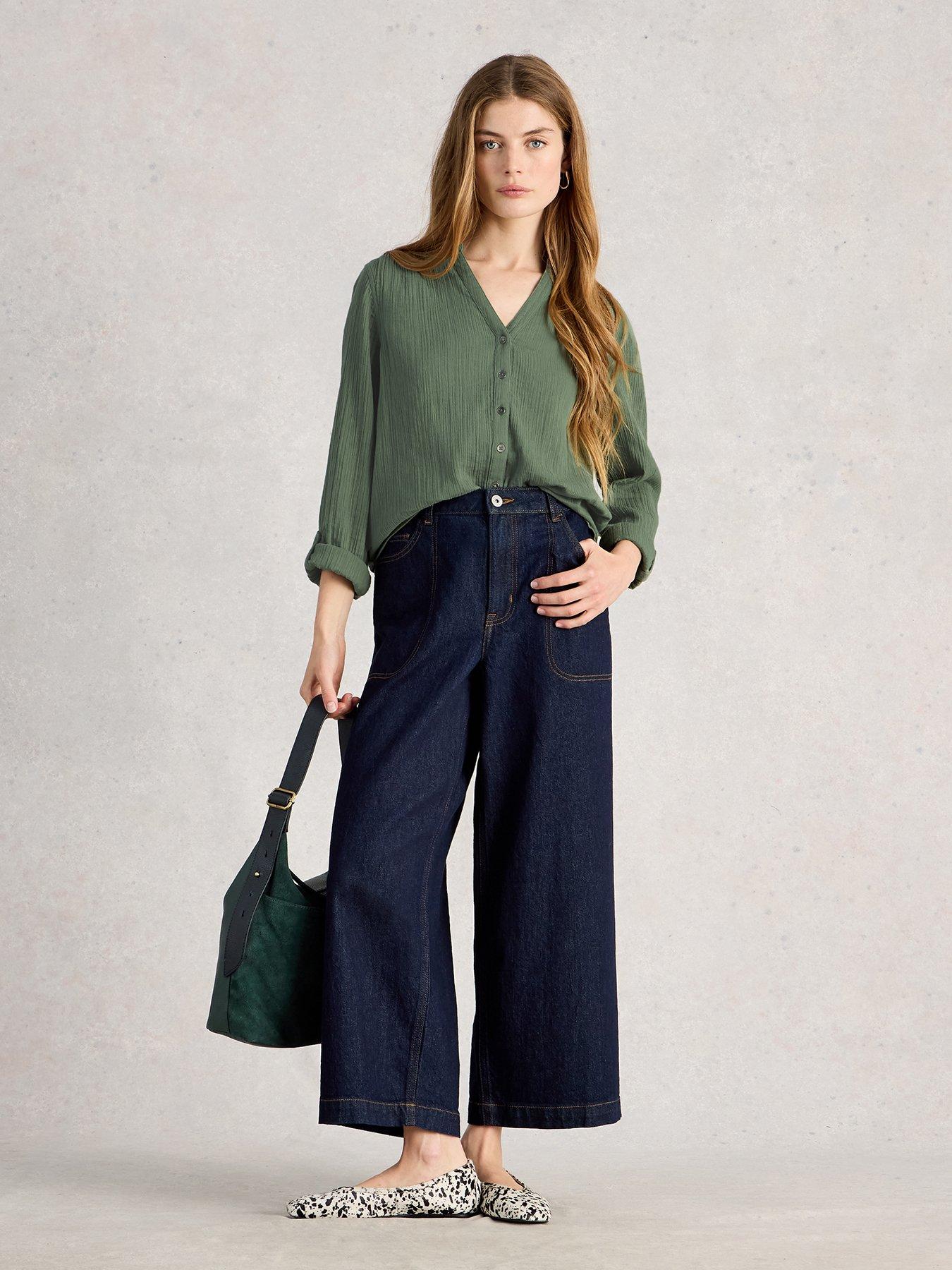  image of white-stuff-annie-double-cloth-shirt