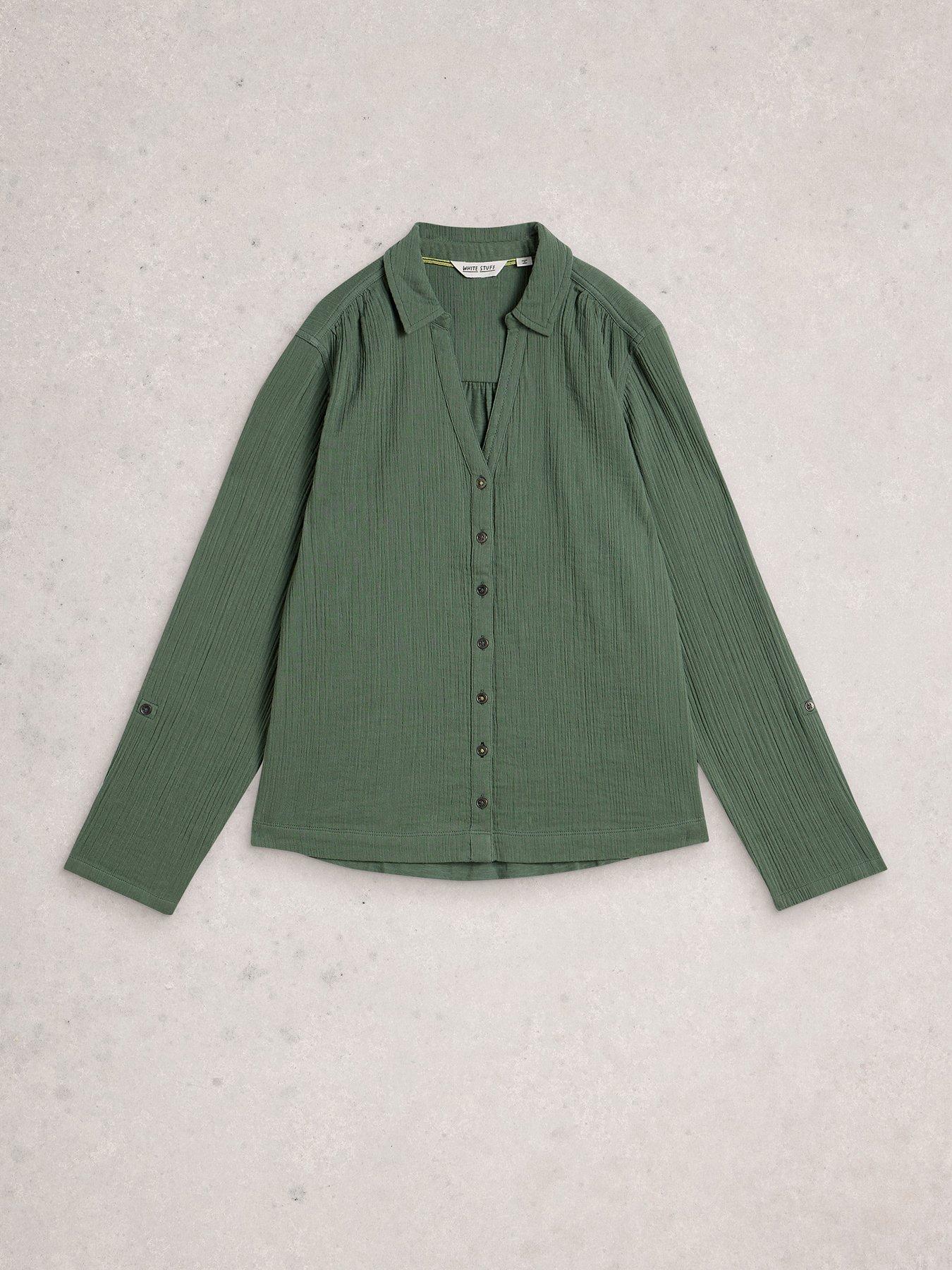  image of white-stuff-annie-double-cloth-shirt