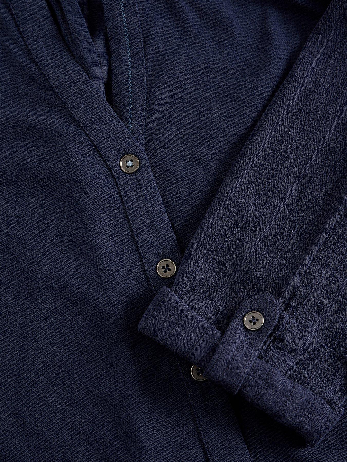  image of white-stuff-annie-mix-longline-navy