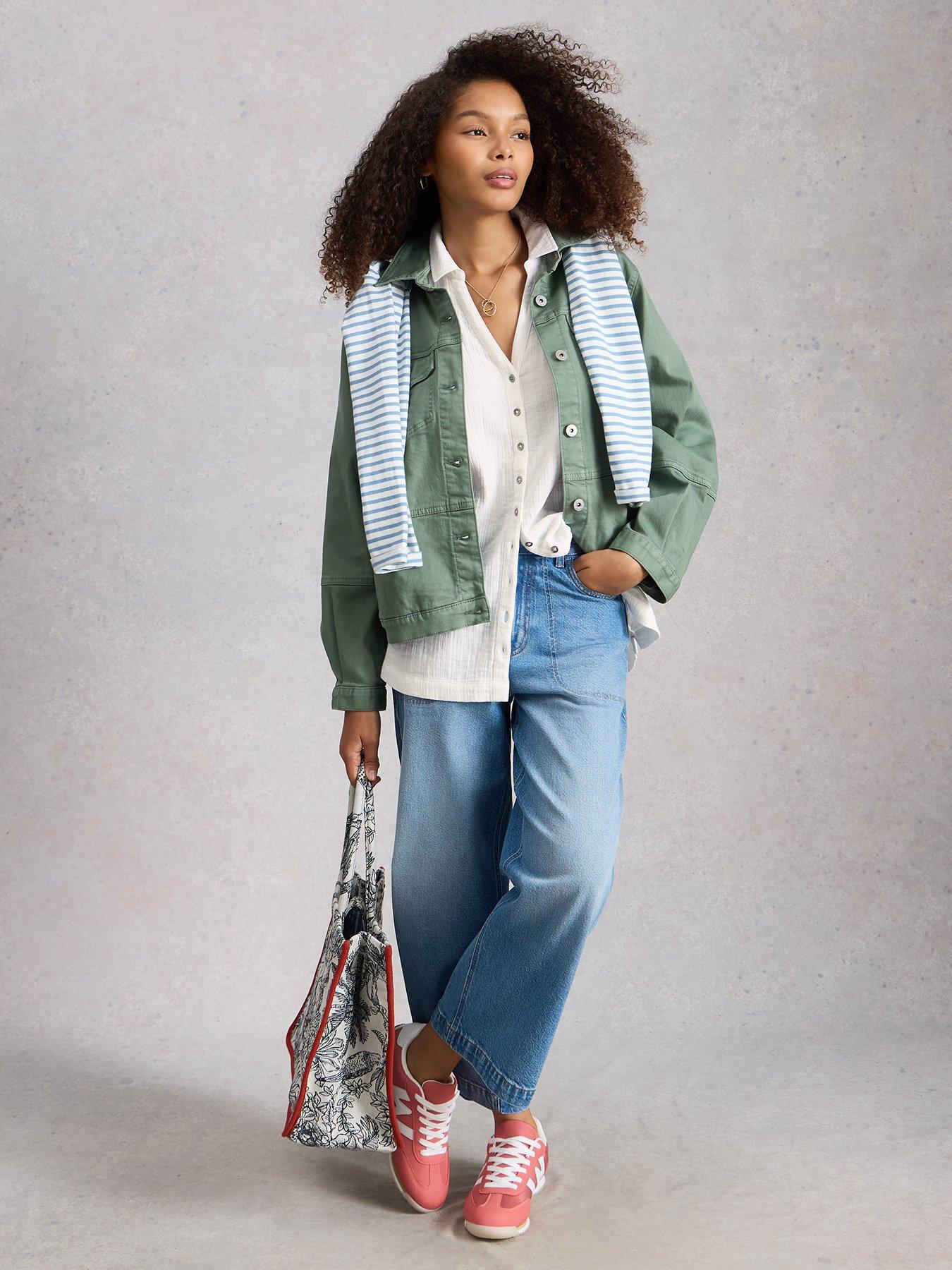  image of white-stuff-annie-double-cloth-longline
