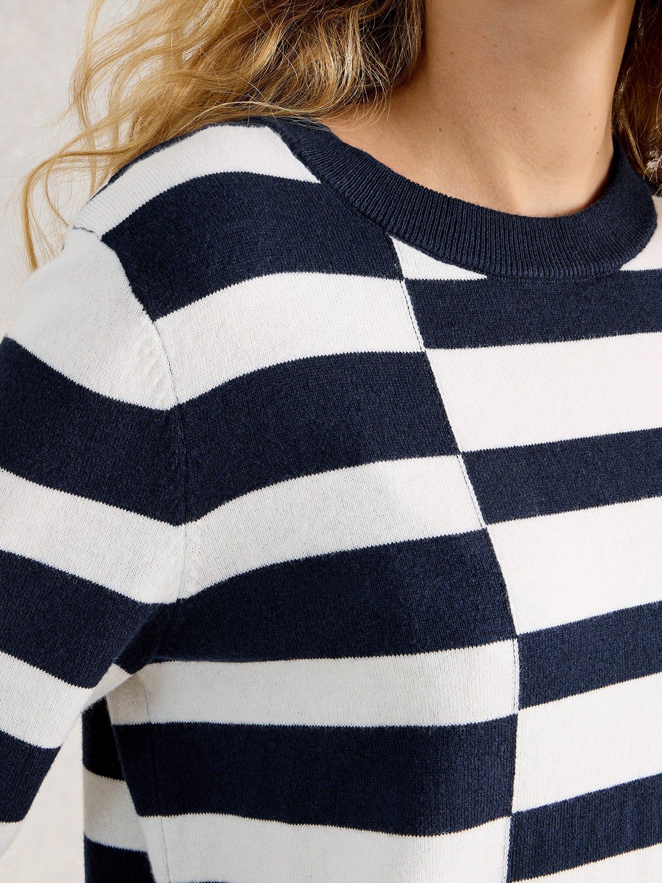 Image 4 of 6 of White Stuff Katie Stripe Jumper