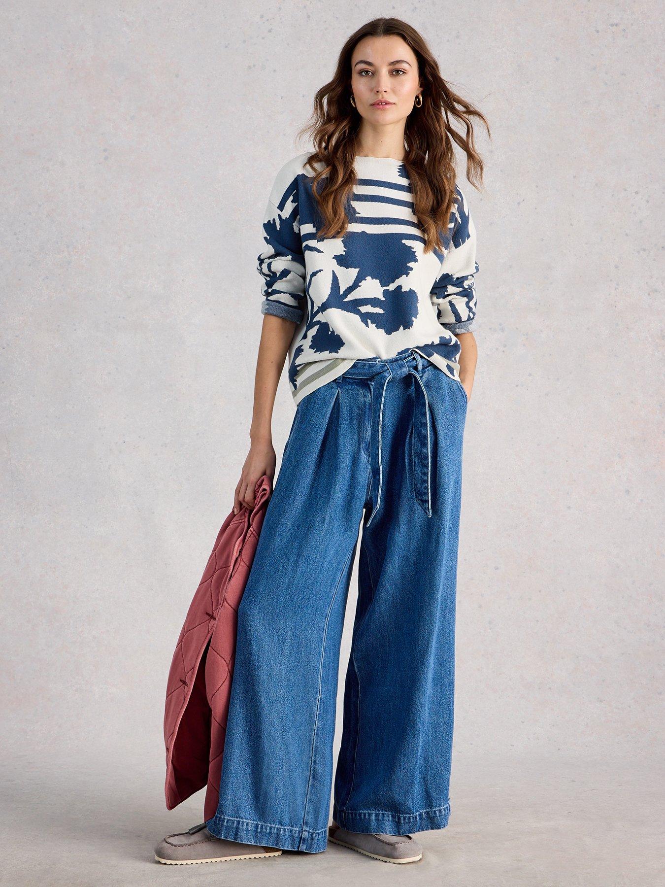  image of white-stuff-fabia-floral-jumper-white