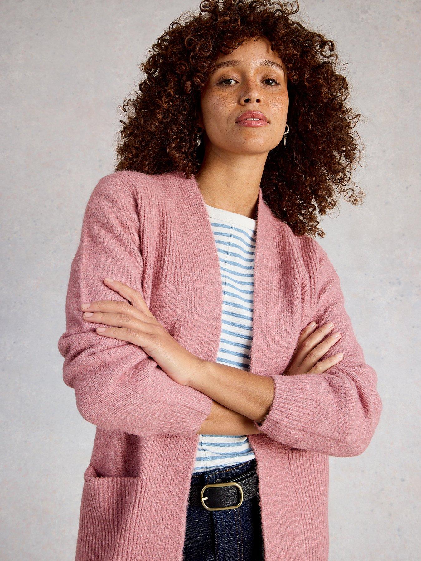 Image 1 of 6 of White Stuff Erin Cardigan - Pink