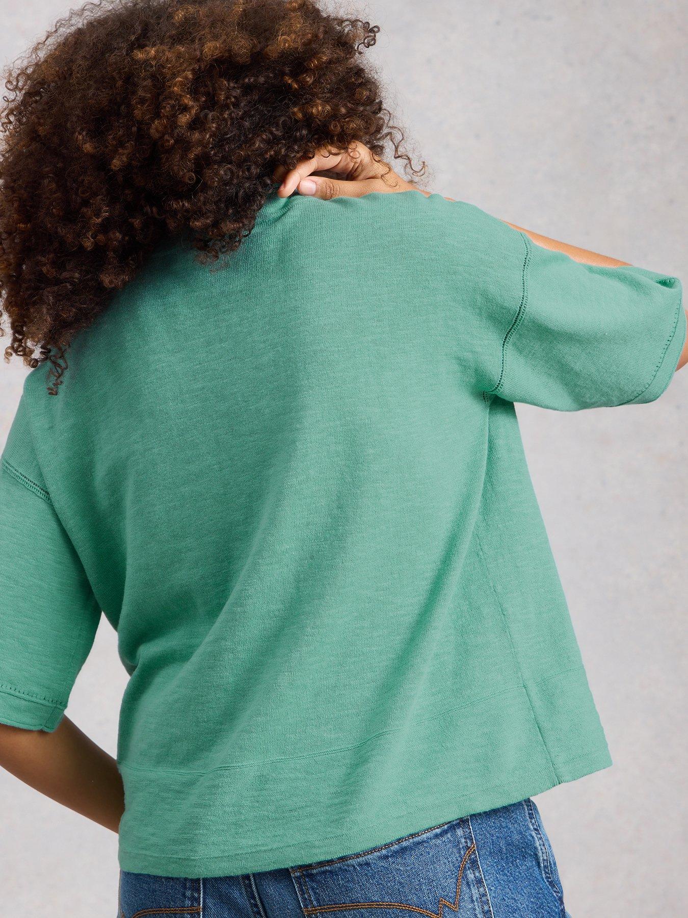 Image 2 of 6 of White Stuff Kate Linen Blend Tee - Blue