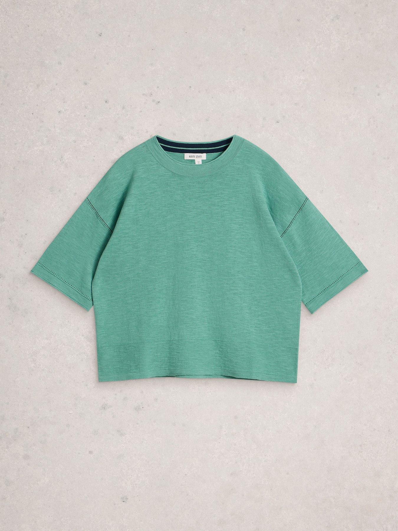 Image 5 of 6 of White Stuff Kate Linen Blend Tee - Blue