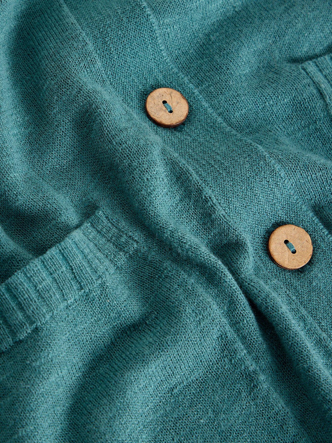  image of white-stuff-nova-linen-blend-cardigan-blue