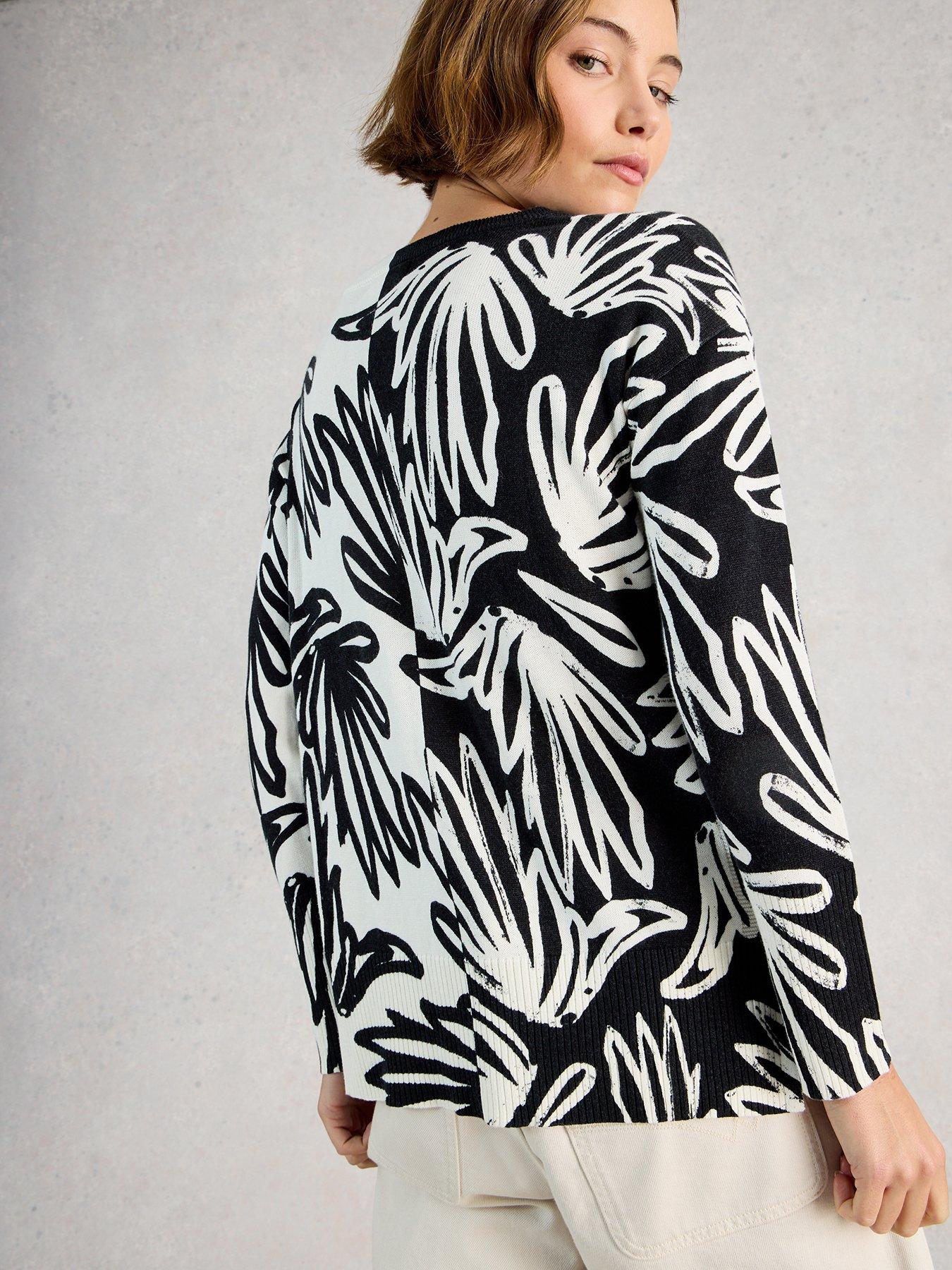  image of white-stuff-olive-print-jumper