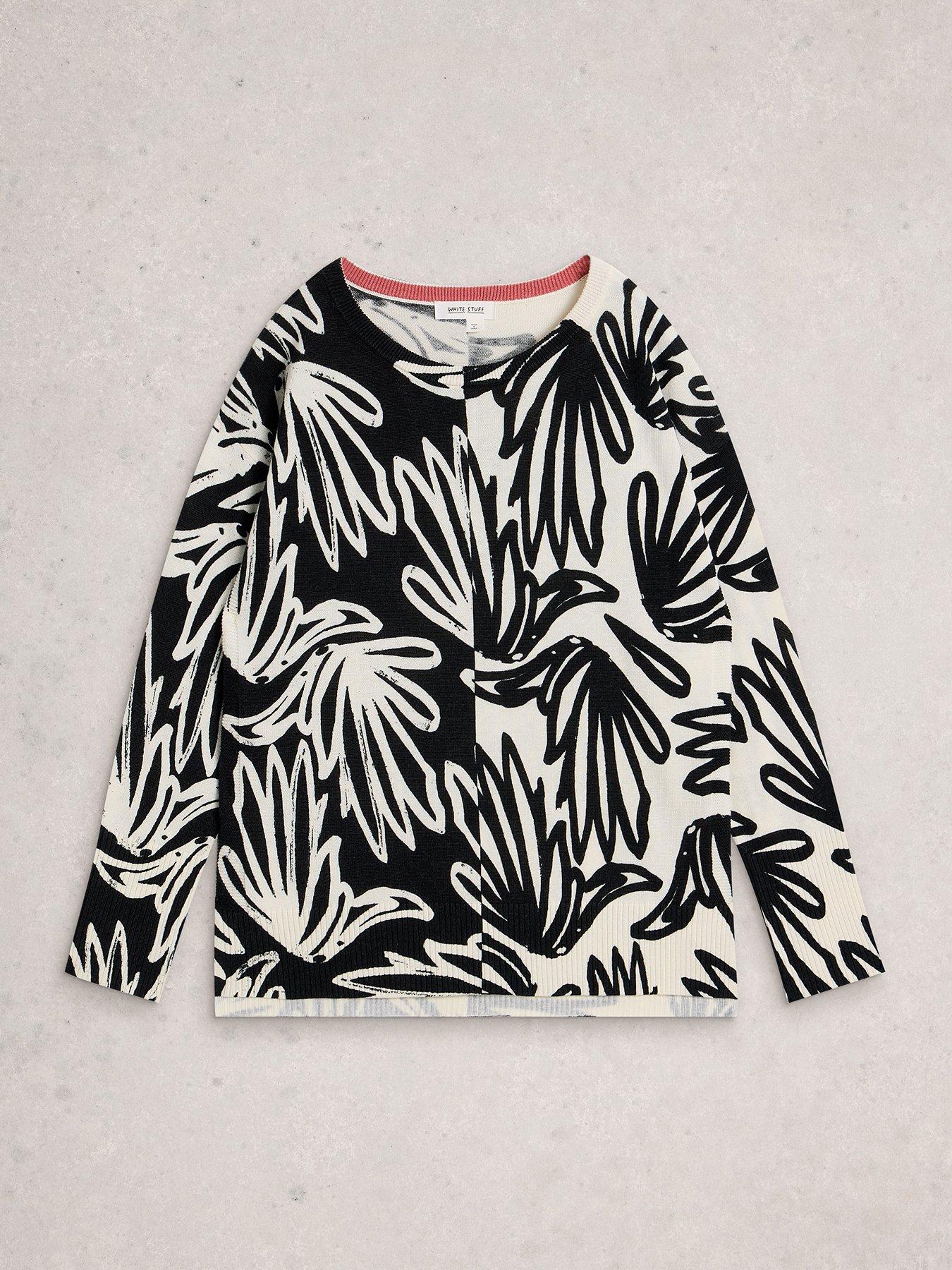  image of white-stuff-olive-print-jumper
