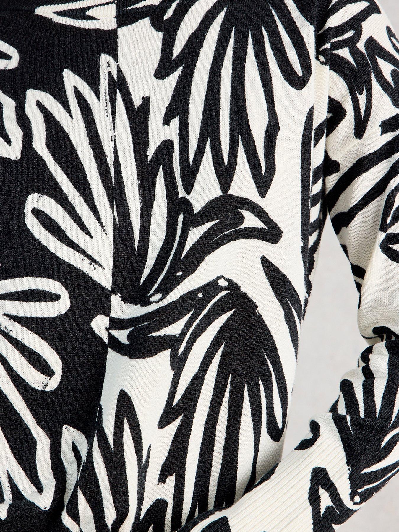  image of white-stuff-olive-print-jumper