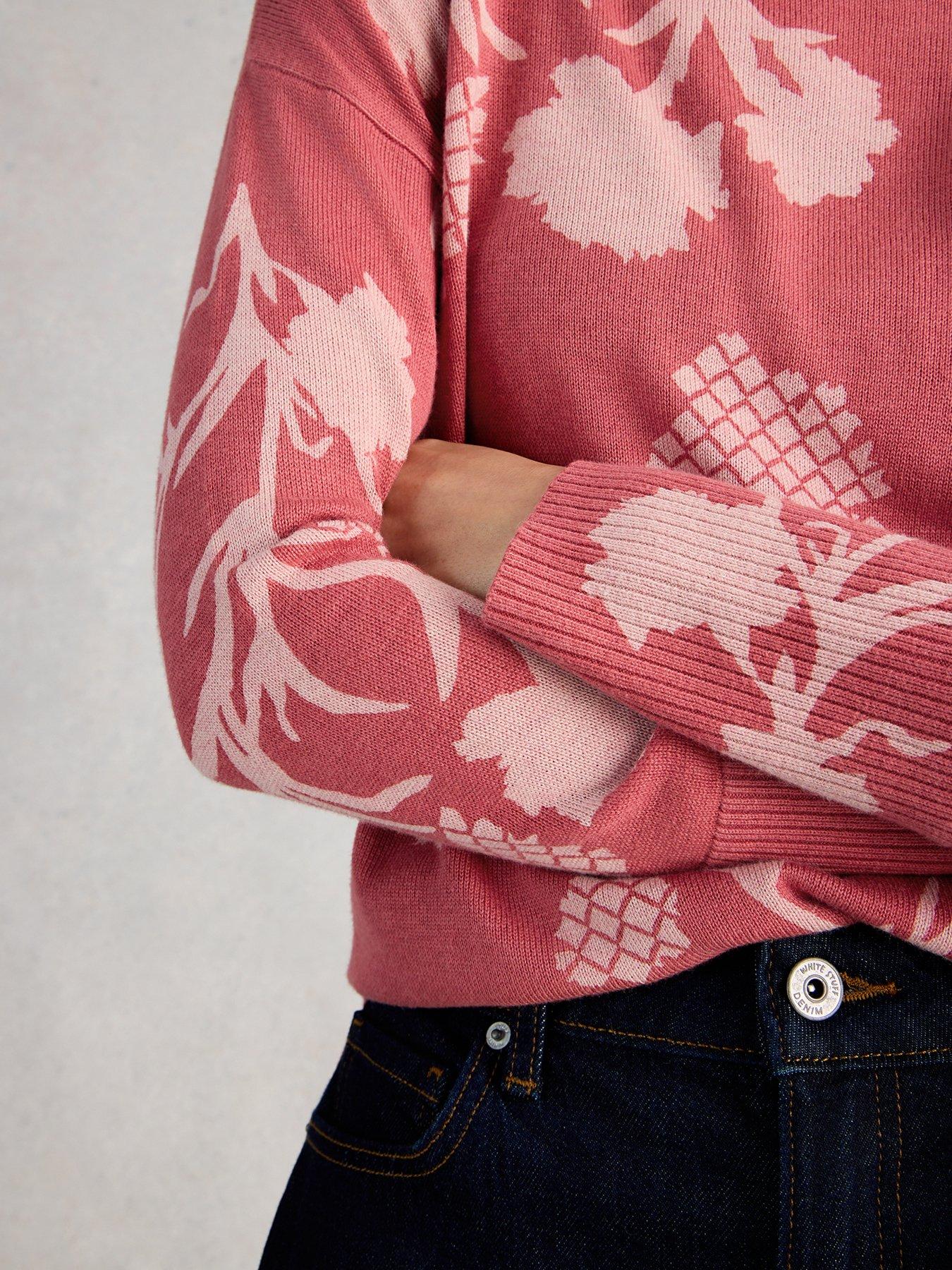 Image 4 of 6 of White Stuff Olive Print Jumper