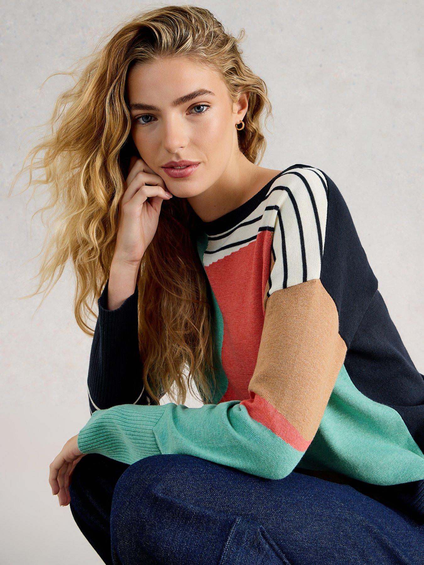  image of white-stuff-olive-abstract-jumper