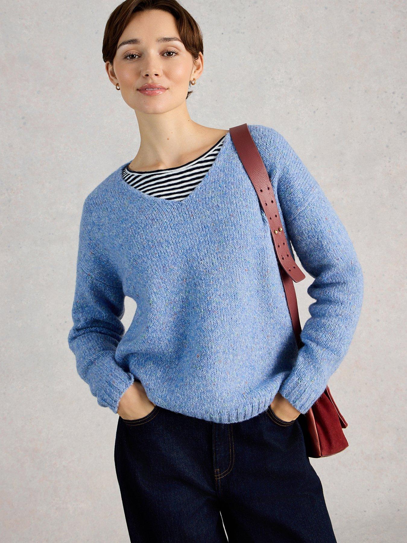  image of white-stuff-tamara-texture-v-neck