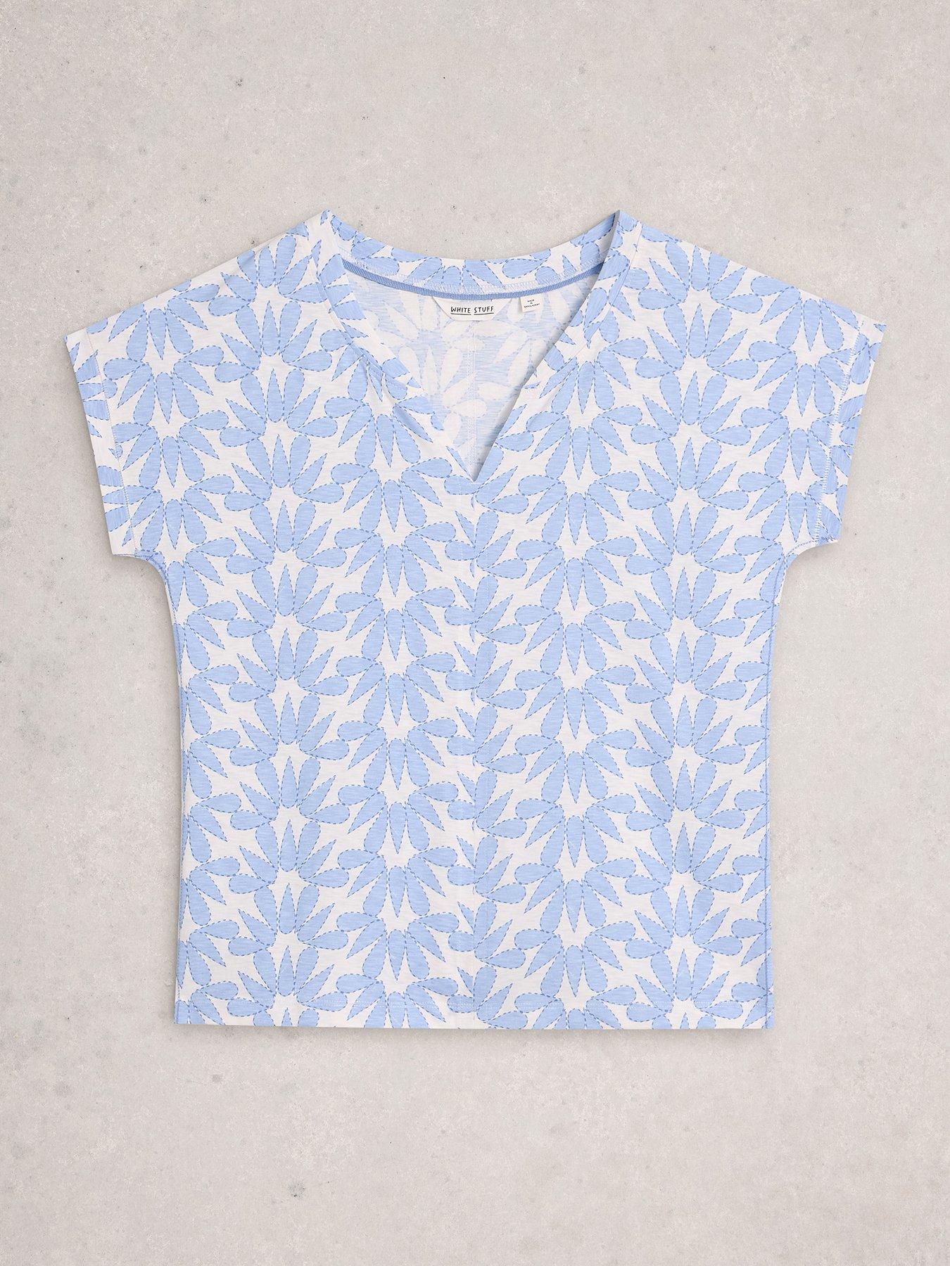 Image 5 of 6 of White Stuff Nelly Notch Neck Tee