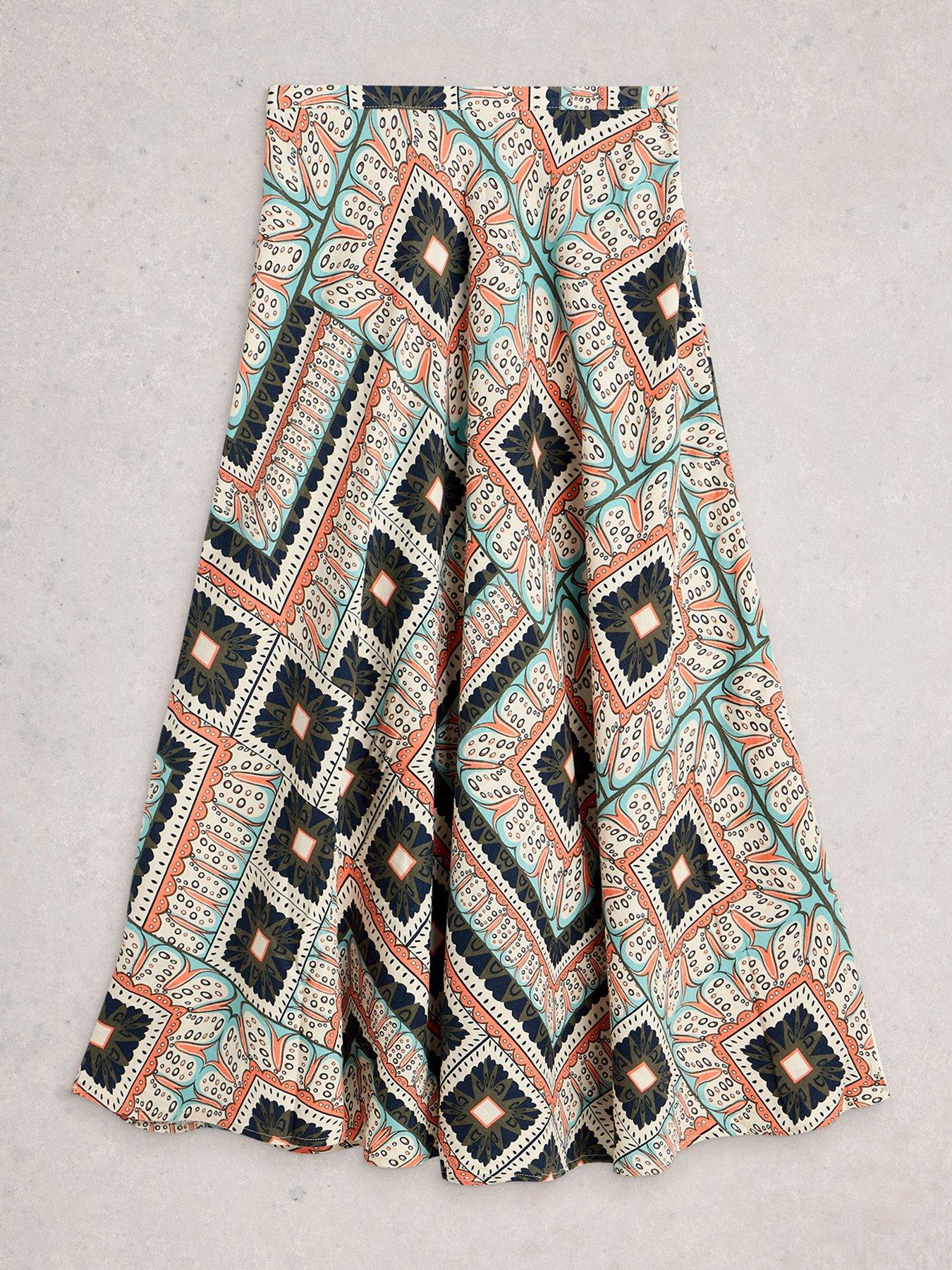 Image 5 of 6 of White Stuff Hope Linen Blend Maxi Skirt - Orange