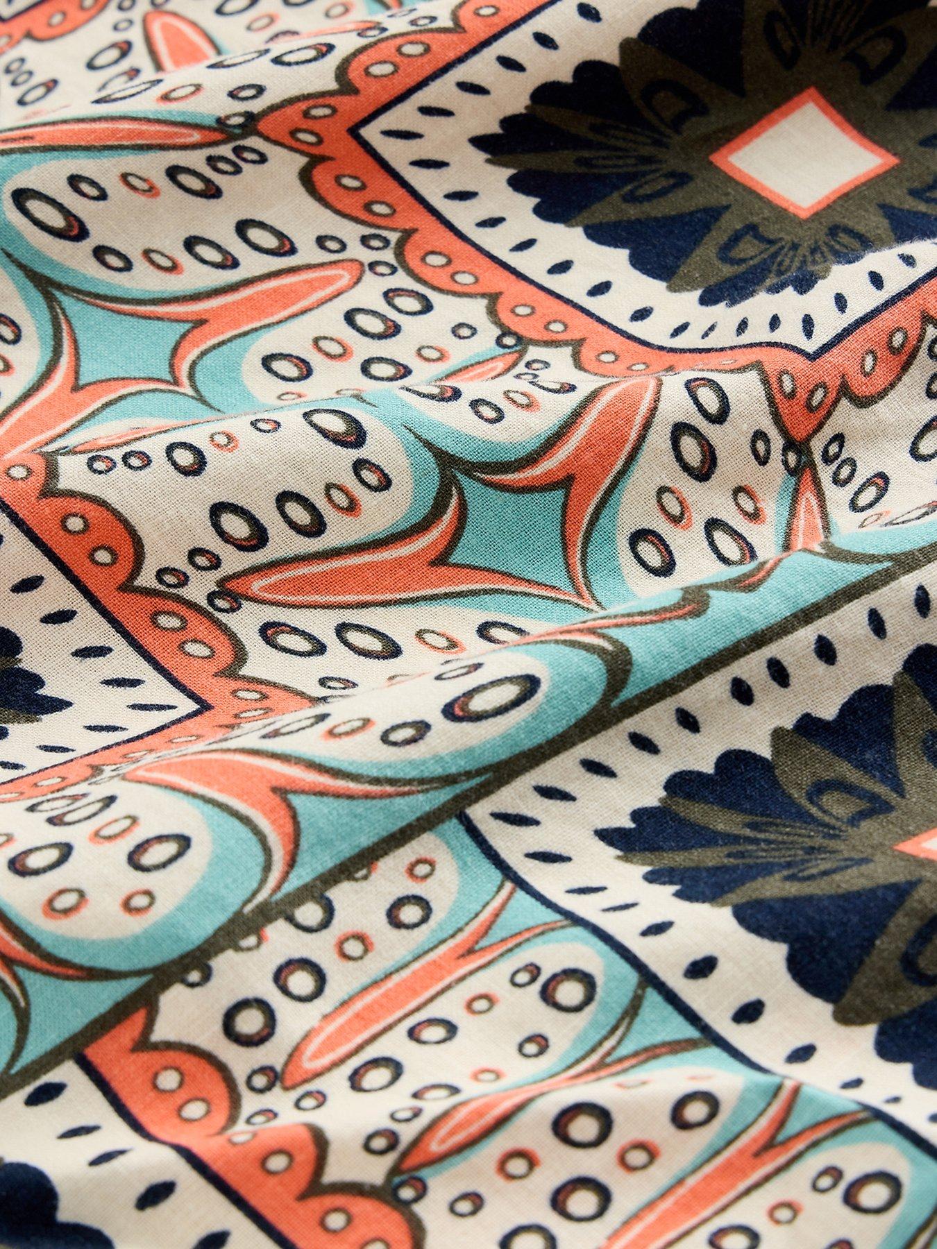 Image 6 of 6 of White Stuff Hope Linen Blend Maxi Skirt - Orange