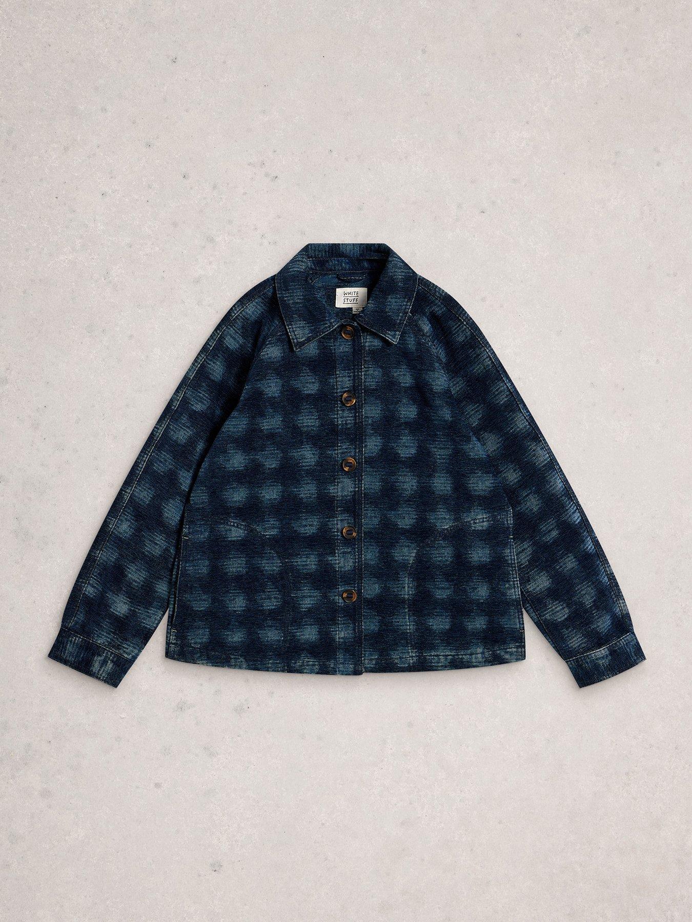 Image 5 of 6 of White Stuff Eden Denim Jacquard Jacket - Blue